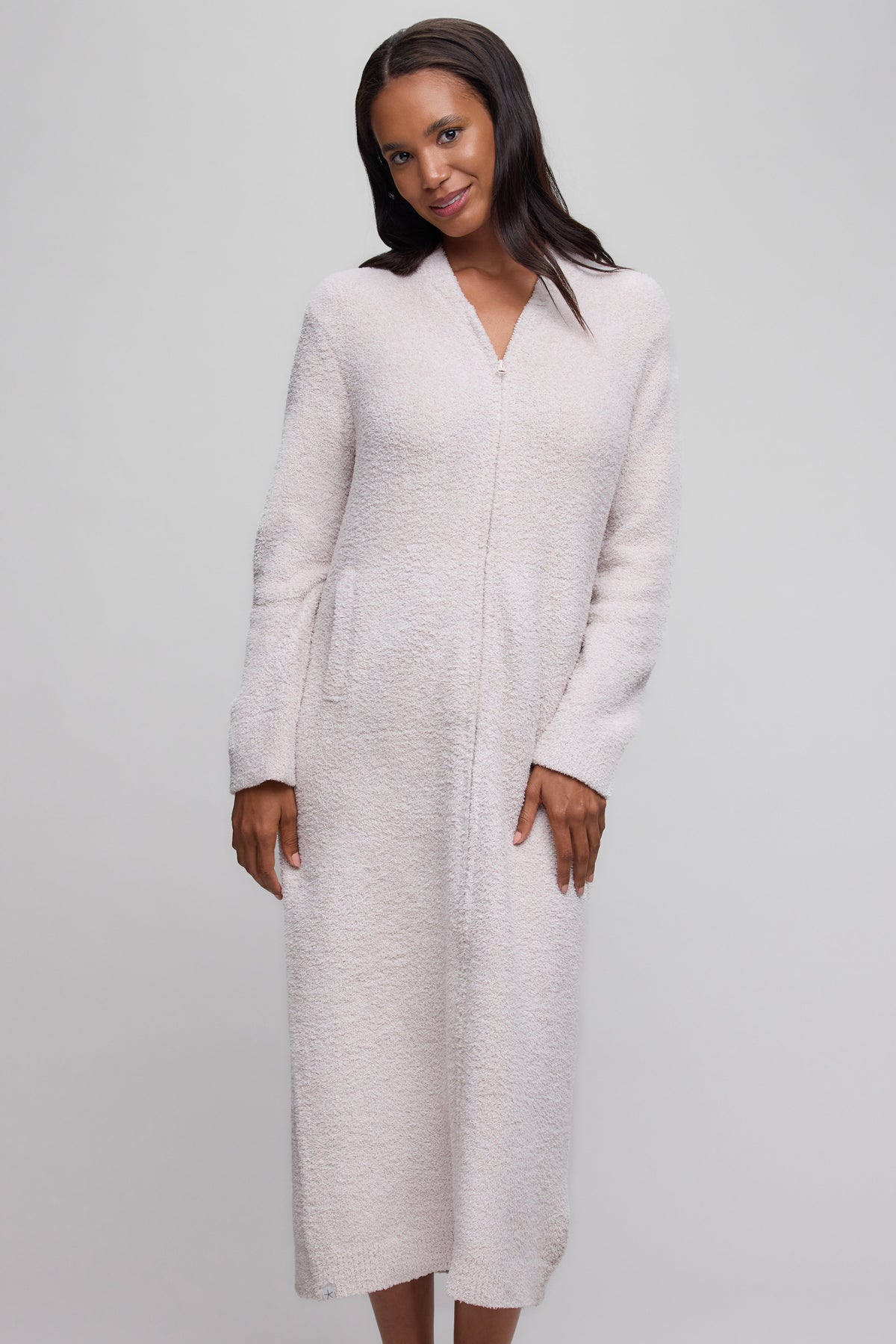 CozyChic® Full Zip V-neck Lounger