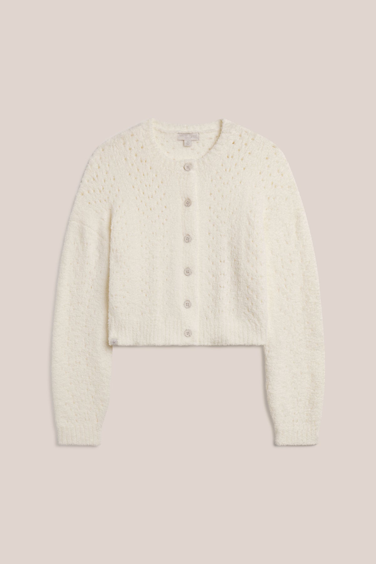CozyChic® Pointelle Cropped Cardigan