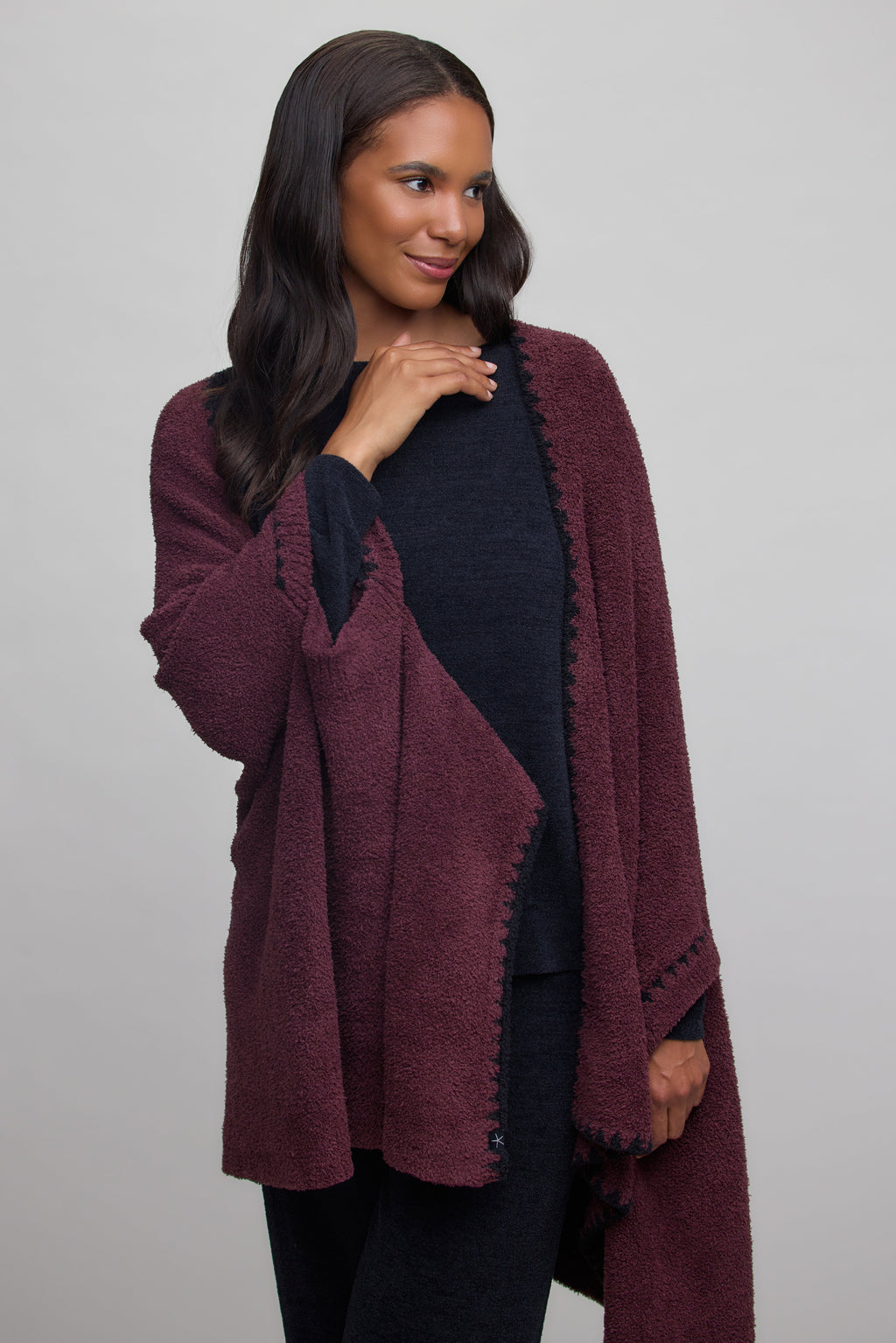 CozyChic® Blanket Stitch Wrap
