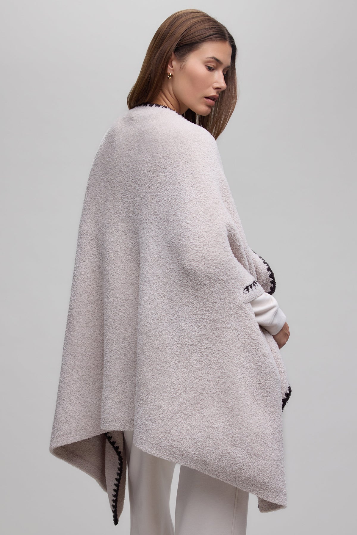 CozyChic® Blanket Stitch Wrap