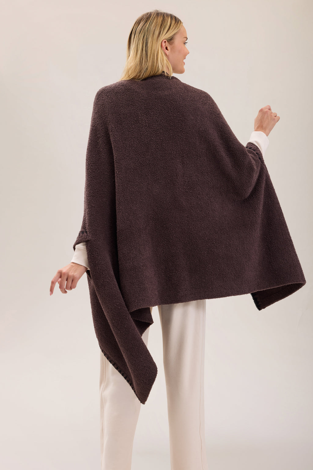CozyChic® Blanket Stitch Wrap