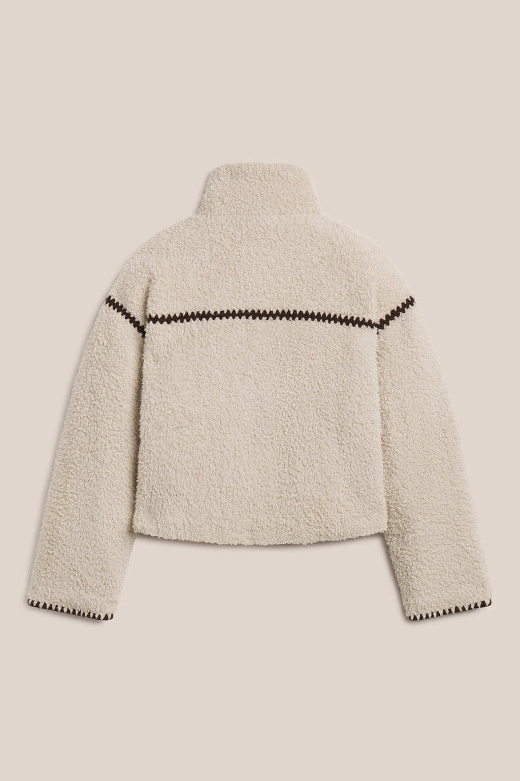 Brushed CozyChic® Blanket Stitch Puffer Jacket