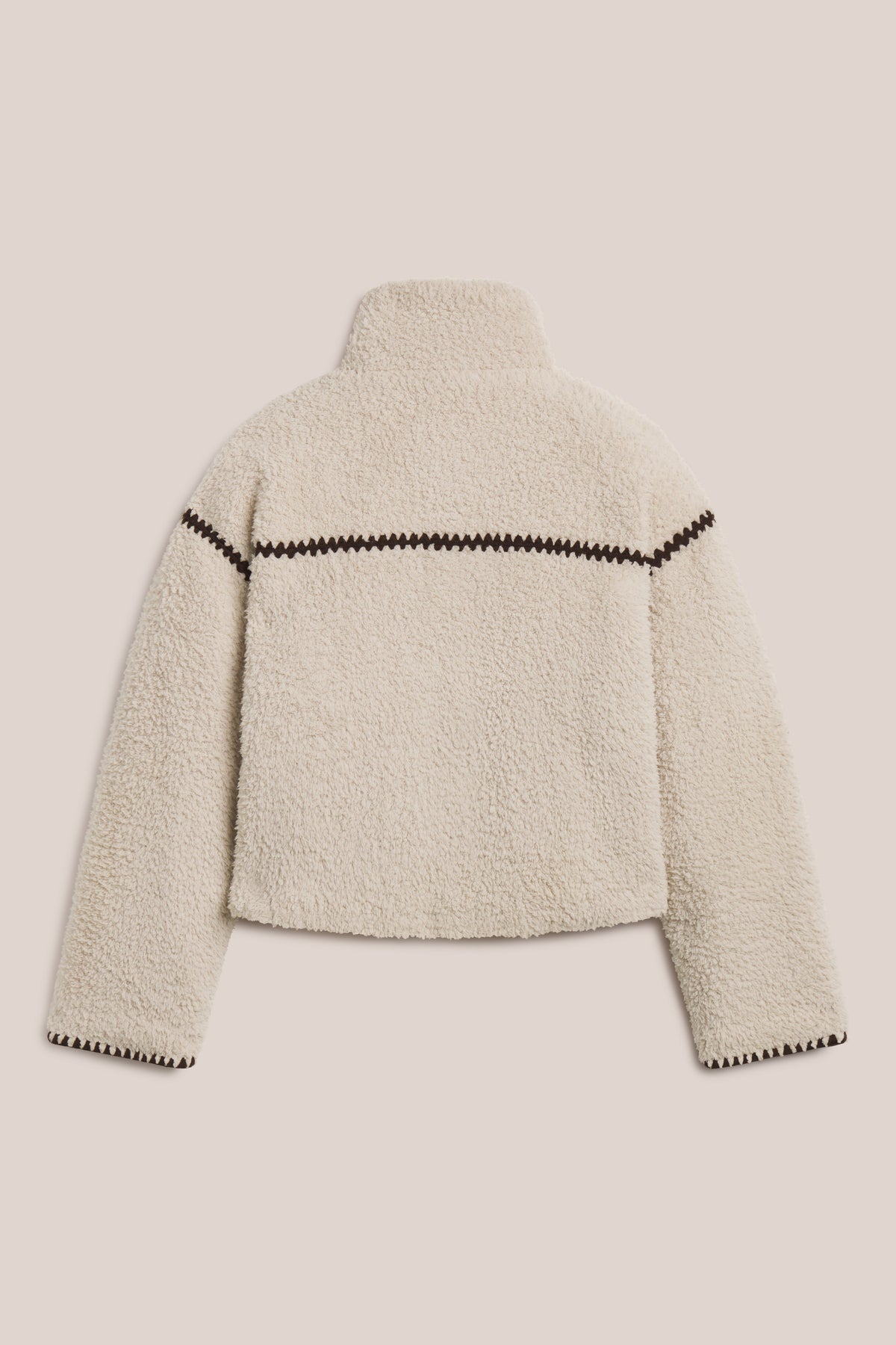 Brushed CozyChic® Blanket Stitch Puffer Jacket