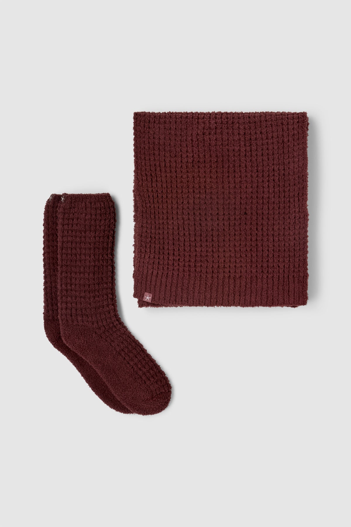 CozyChic® Waffle Scarf and Sock Set