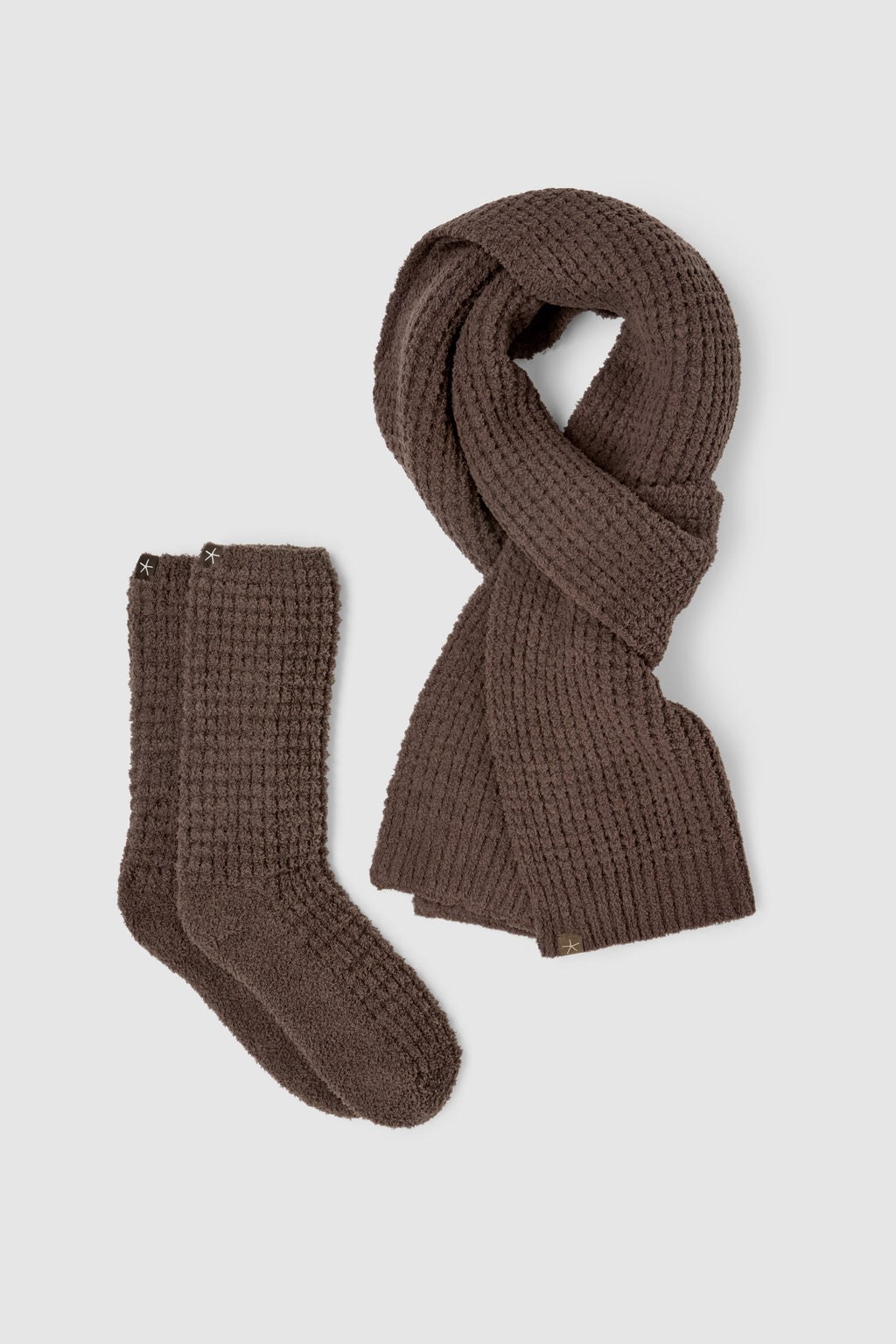 CozyChic® Waffle Scarf and Sock Set