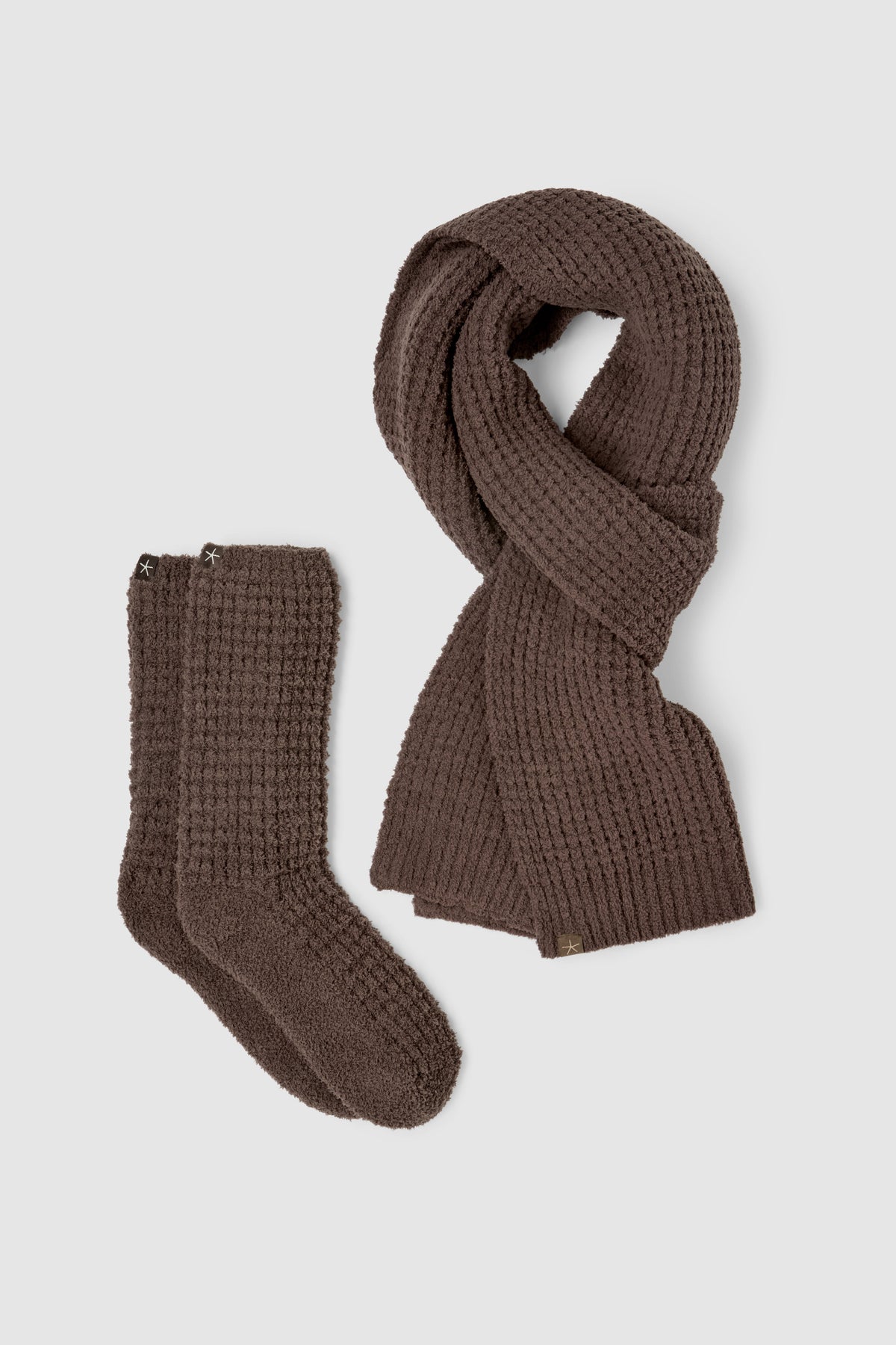 CozyChic® Waffle Scarf and Sock Set