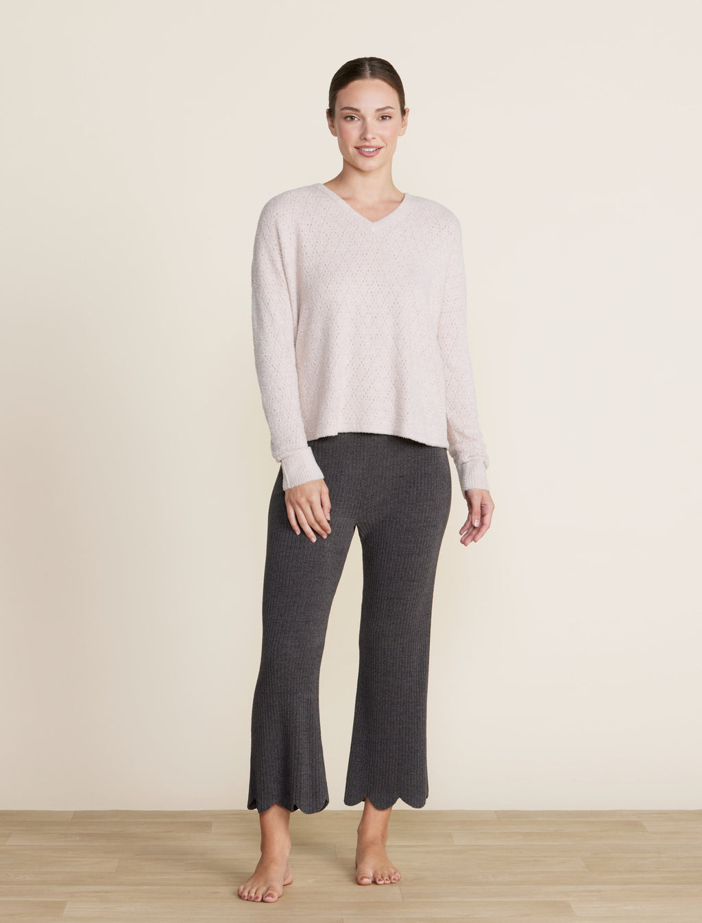 CozyChic Lite® Diamond Pointelle Cardigan