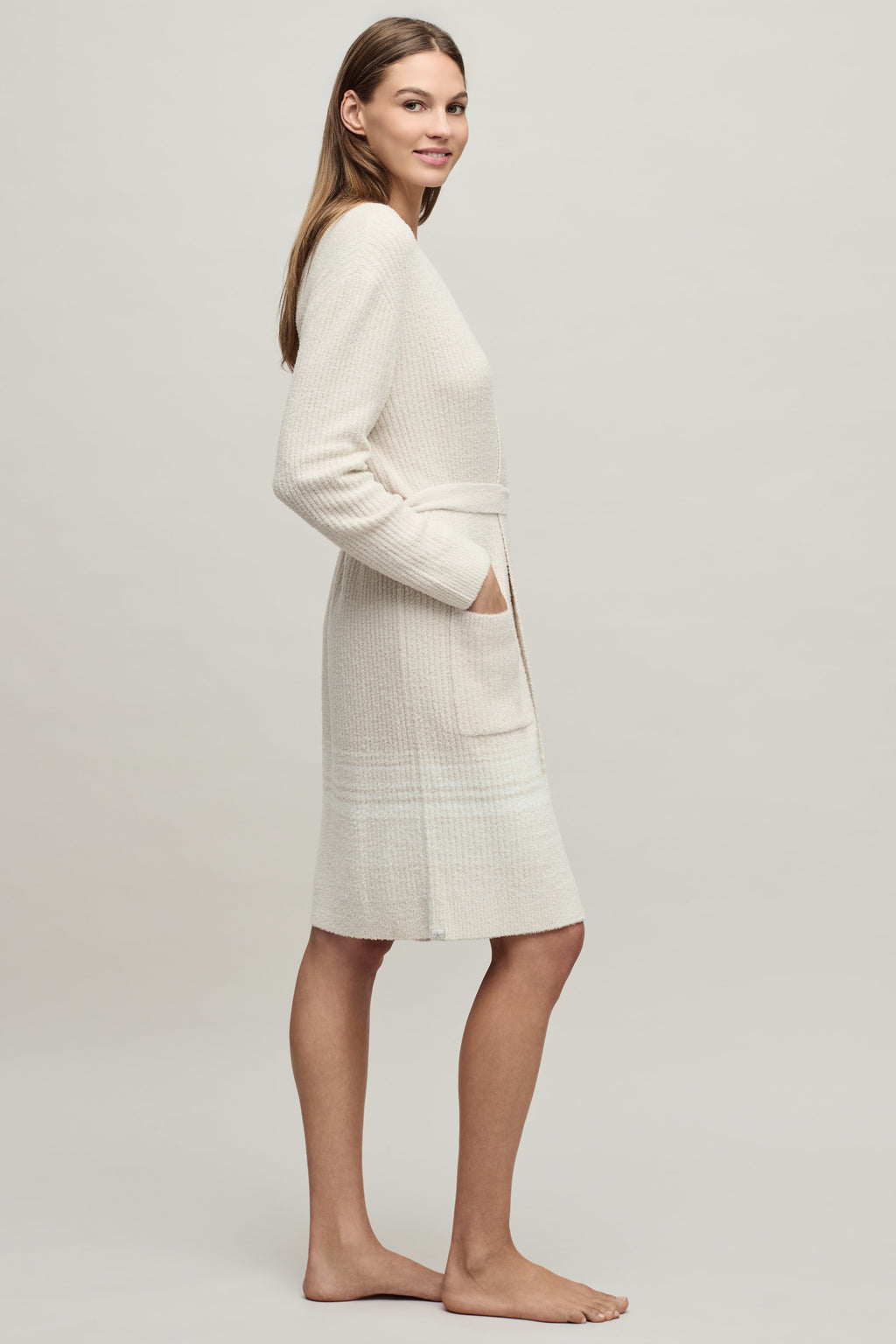 CozyChic Lite® Variegated Stripe Ribbed Robe