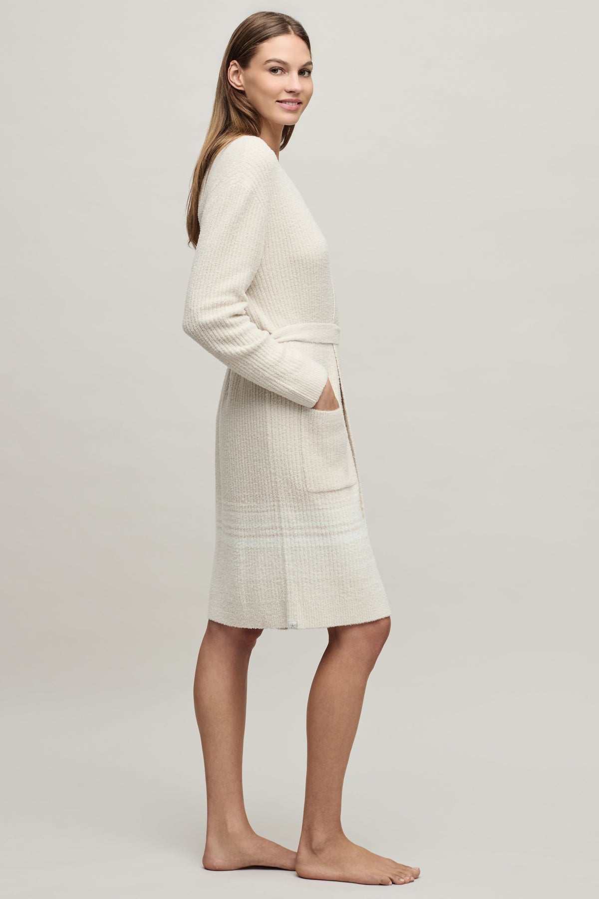 CozyChic Lite® Variegated Stripe Ribbed Robe