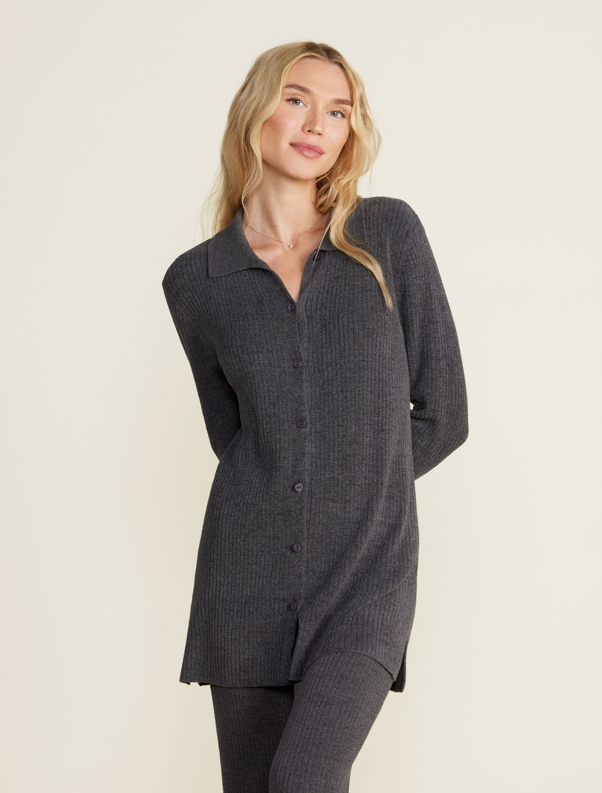 CozyChic Ultra Lite® Ribbed Button Down Cardigan