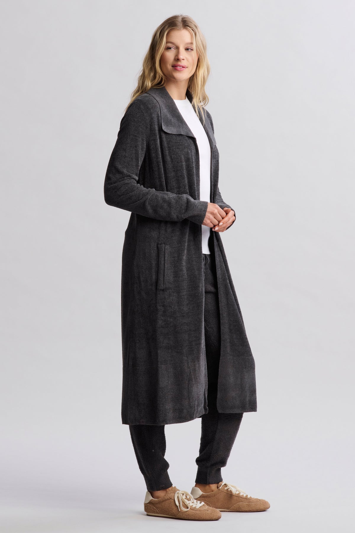 CozyChic Ultra Lite® Wide Collar Long Cardigan