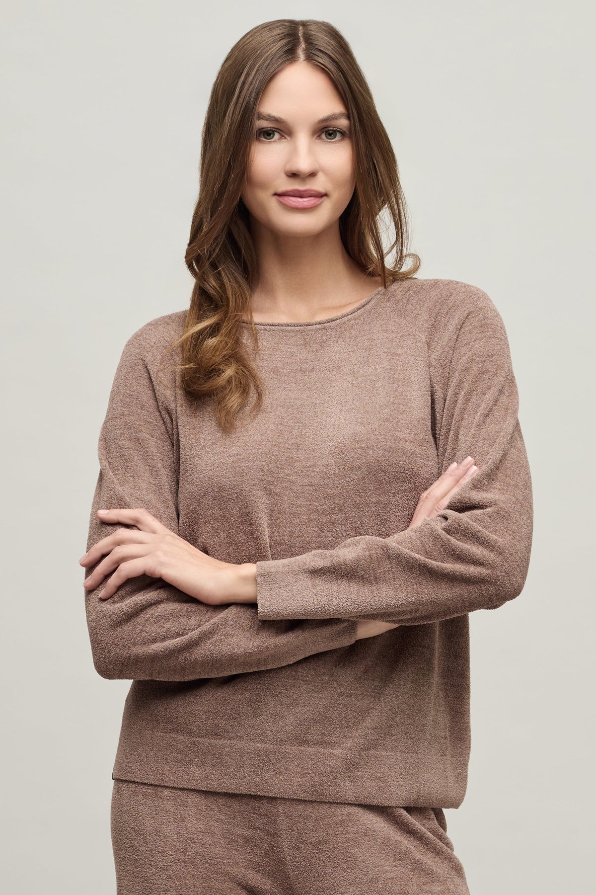 CozyChic Ultra Lite® Jersey Roll Pullover & Wide Leg Pant