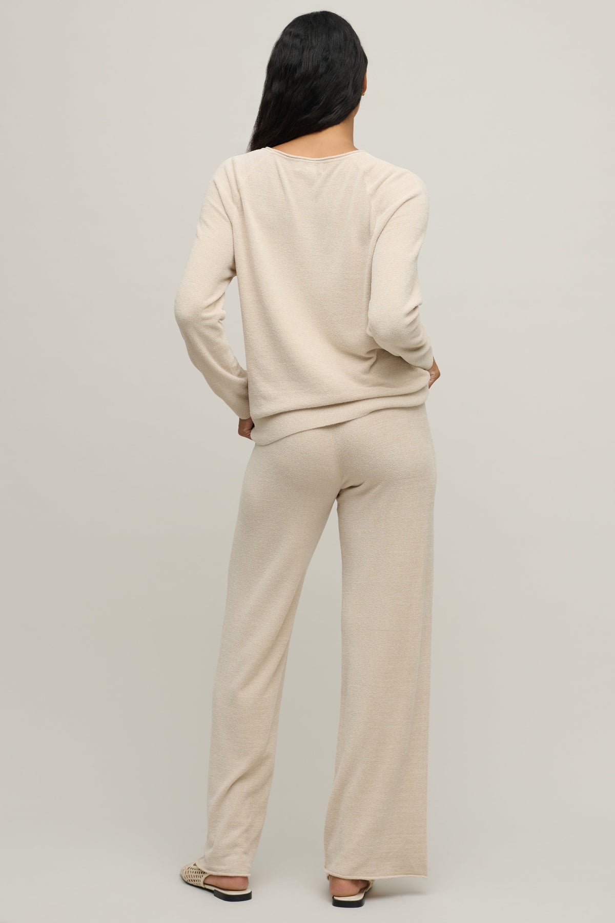 CozyChic Ultra Lite® Jersey Roll Pullover & Wide Leg Pant
