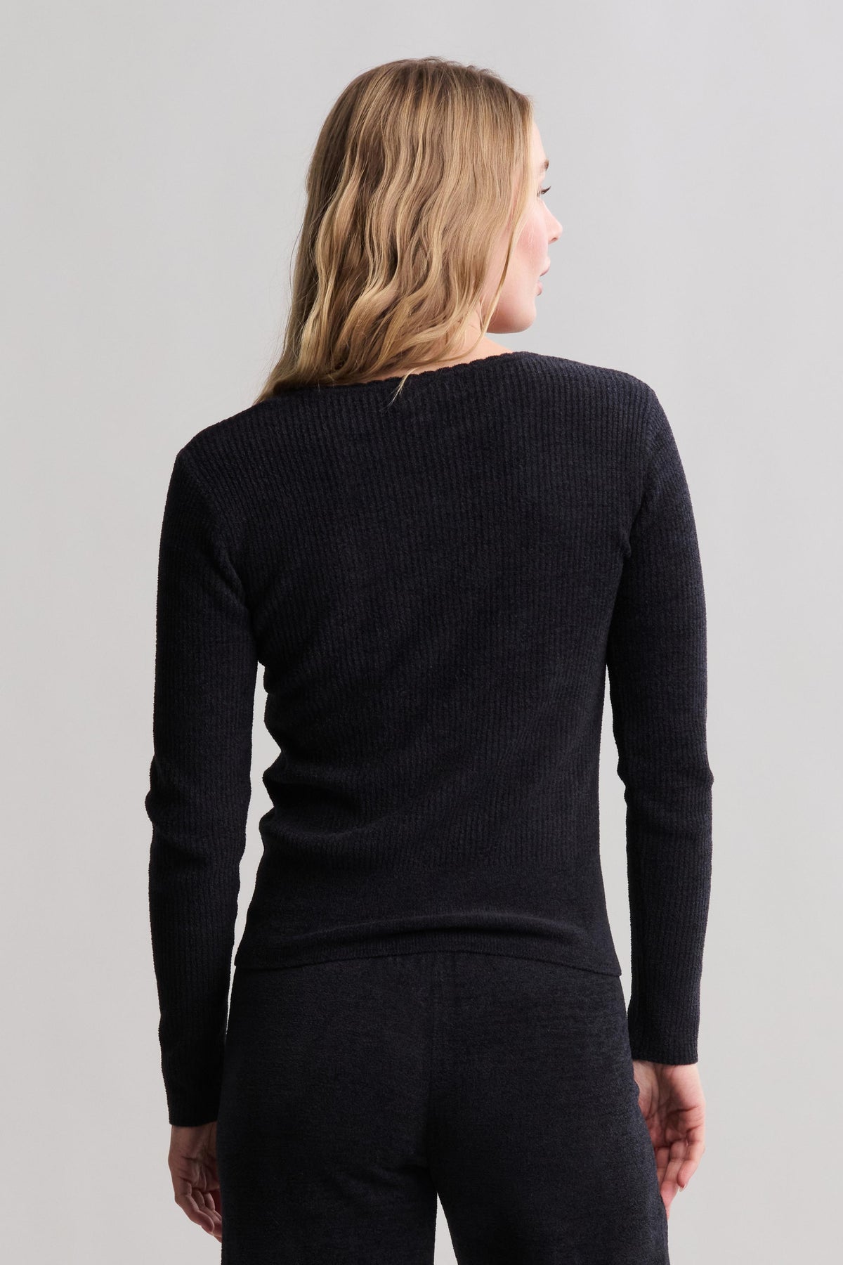 CozyChic Ultra Lite® Ribbed Scallop Scoop Neck