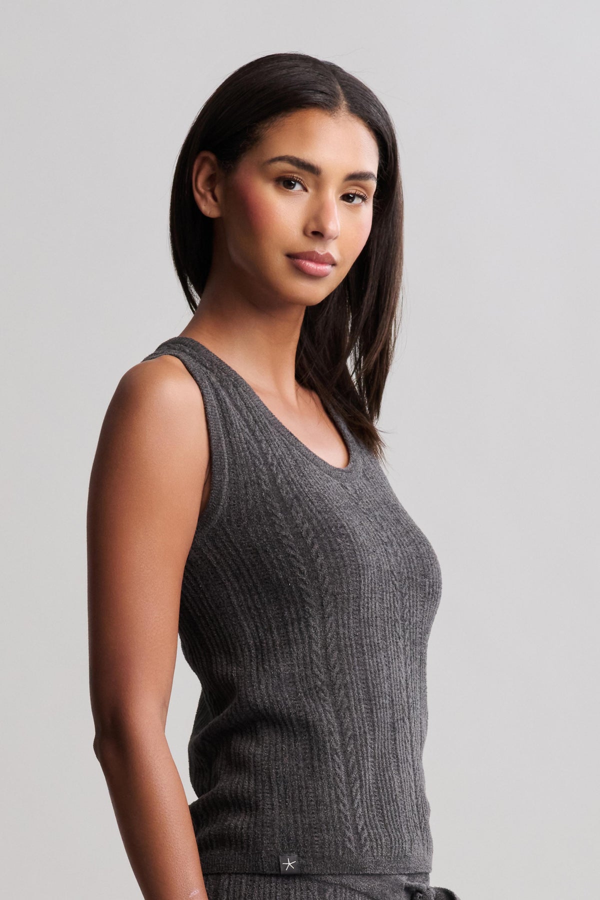 CozyChic Ultra Lite® Cable Knit Tank
