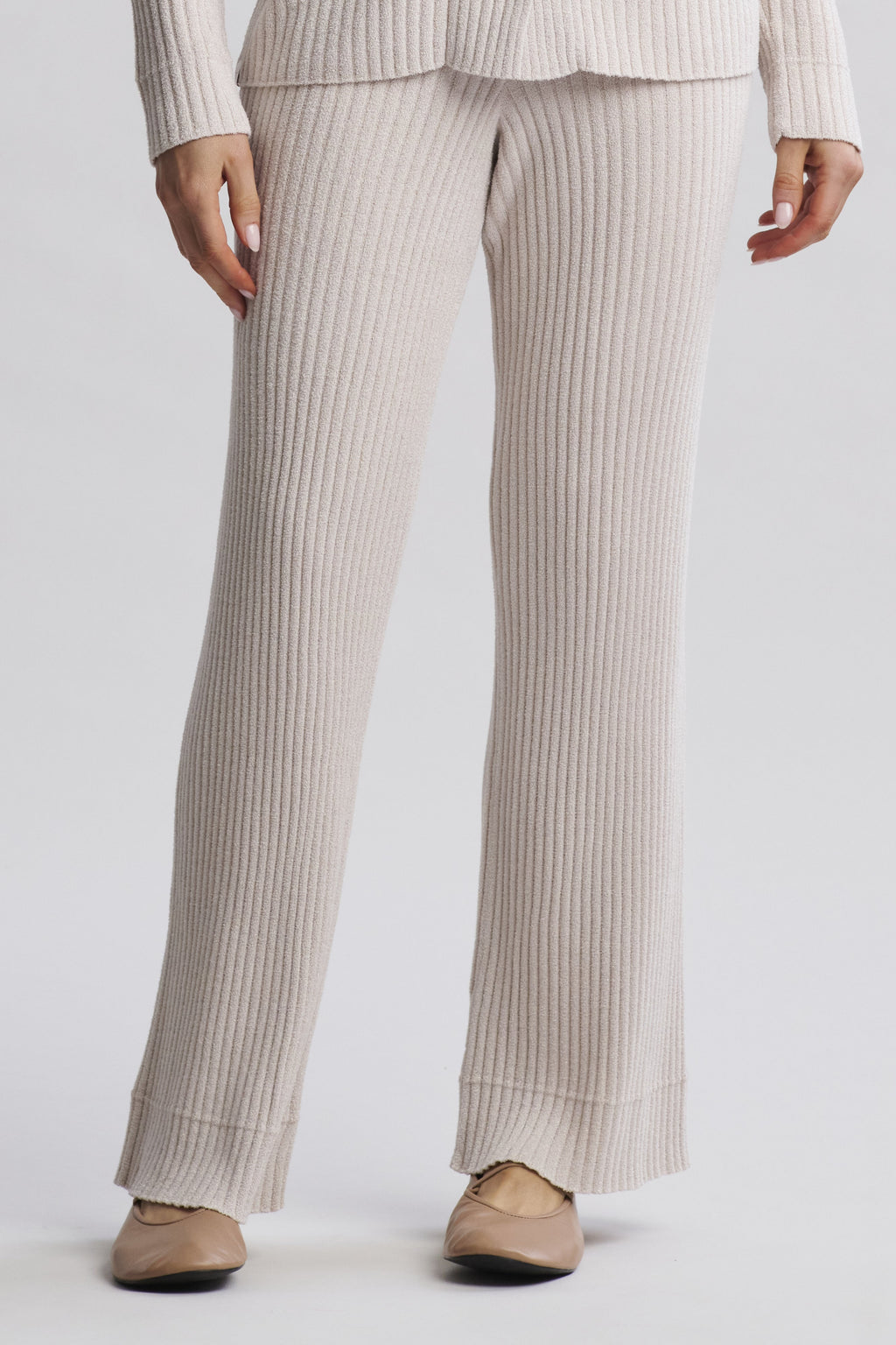 CozyChic Ultra Lite® Lurex Rib Wide Leg Pant