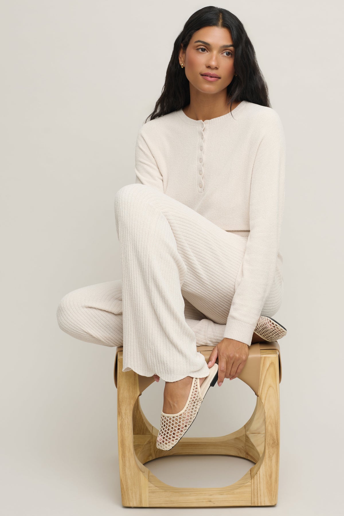 CozyChic Ultra Lite® Scallop Dolman Henley