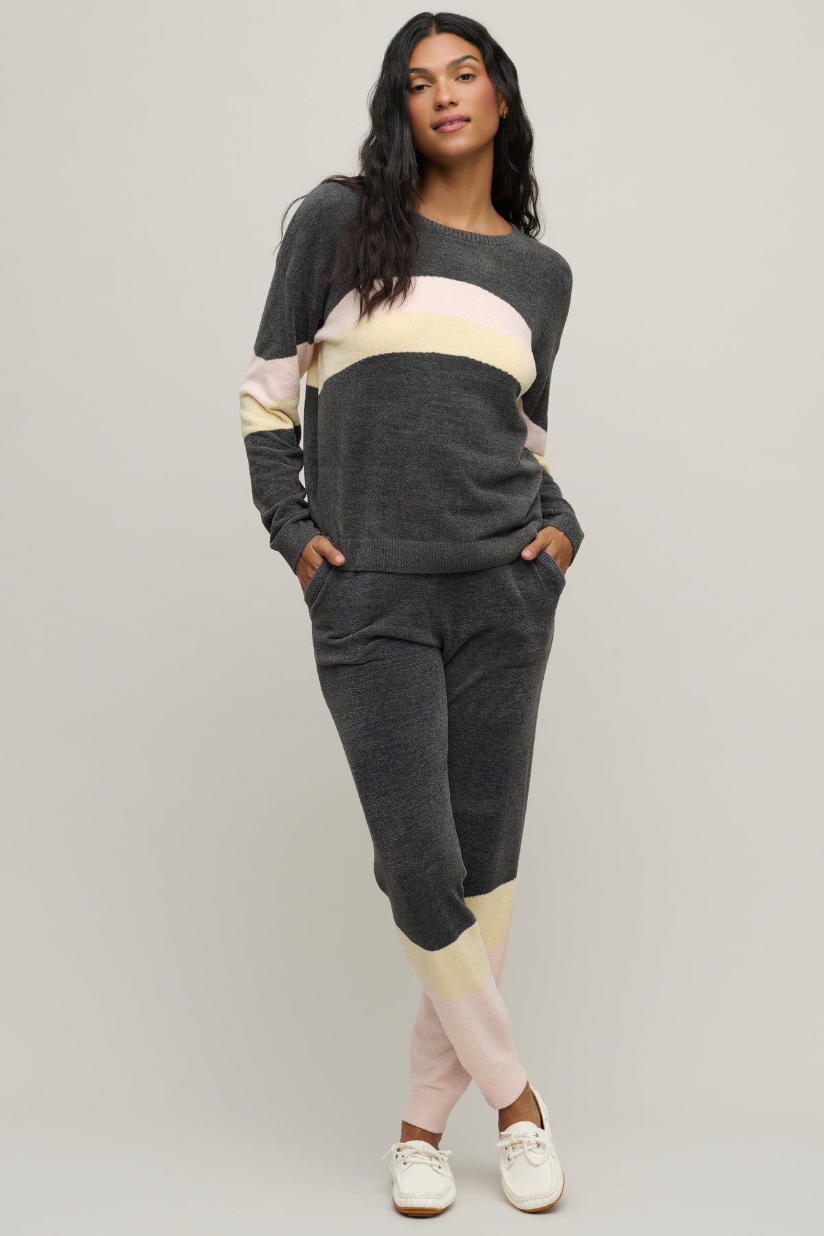 CozyChic Ultra Lite® Wavy Colorblock Pullover