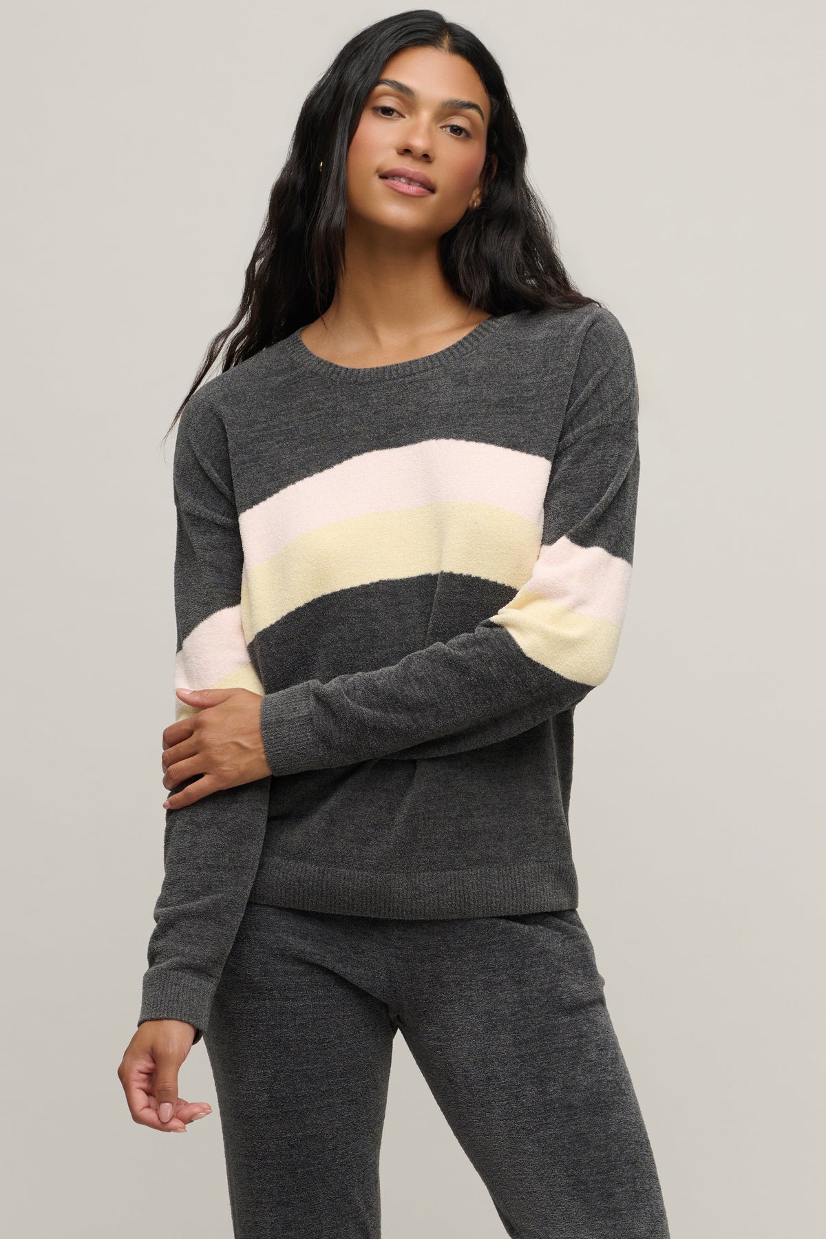 CozyChic Ultra Lite® Wavy Colorblock Pullover