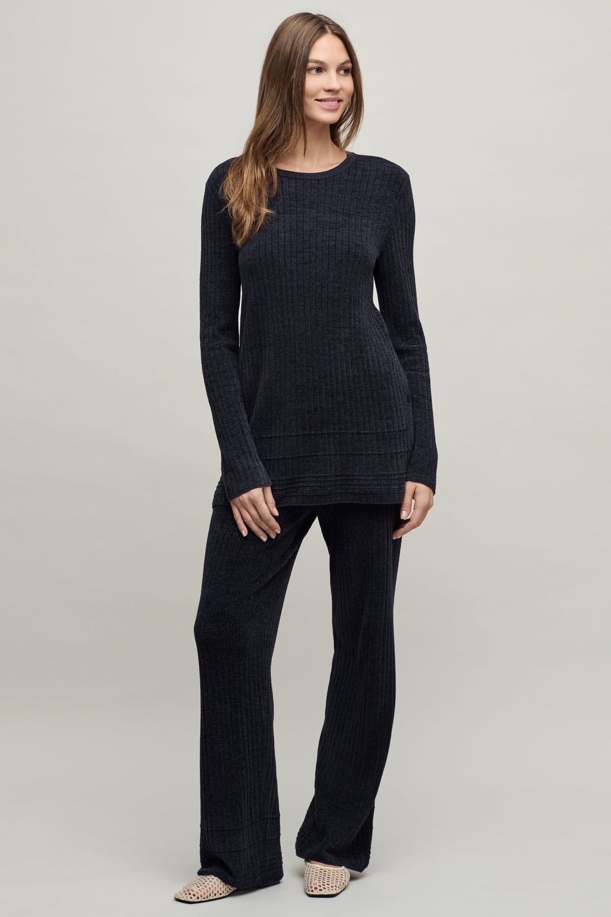 CozyChic Ultra Lite® Textured Rib Pullover with Buttons