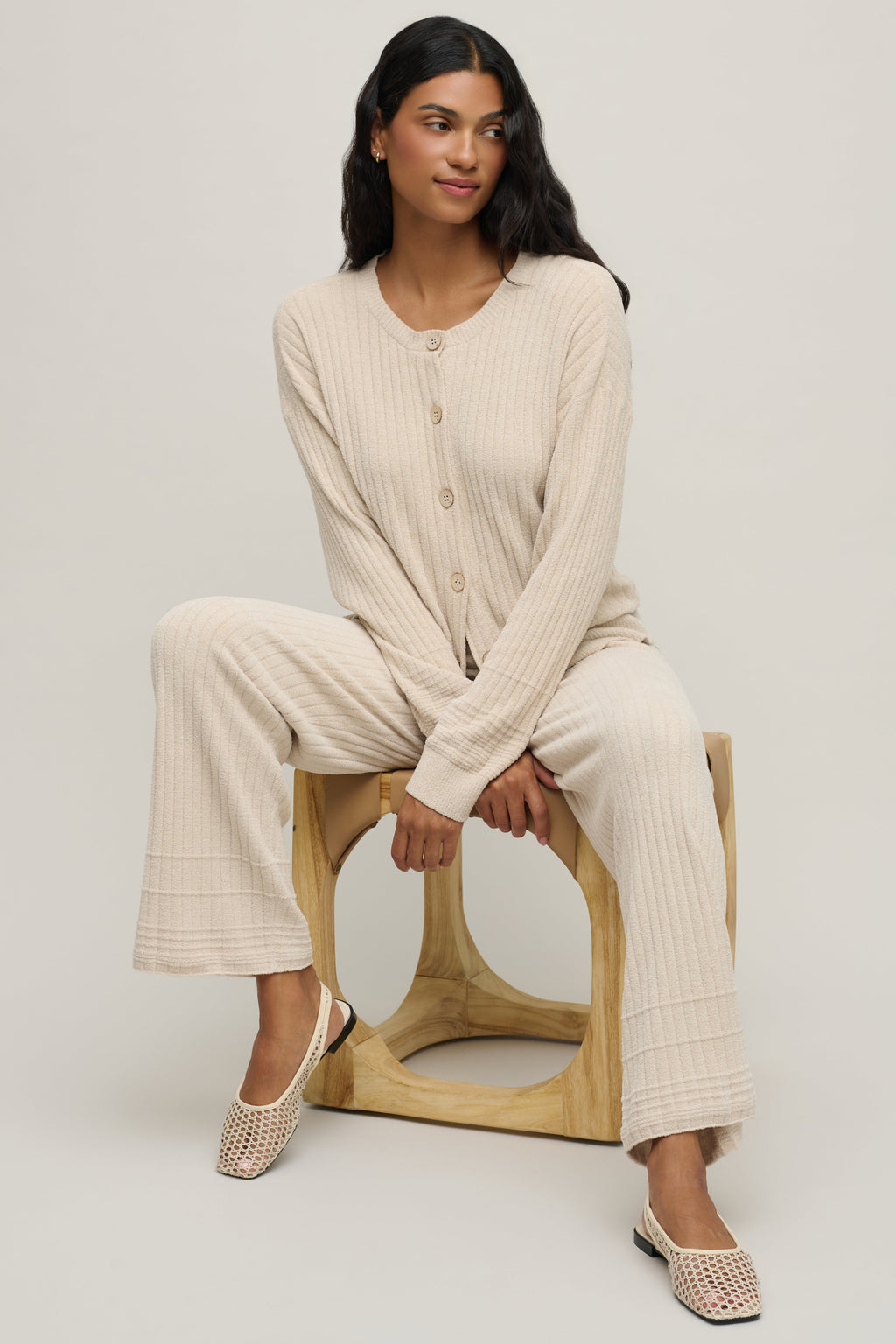 CozyChic Ultra Lite® Textured Rib Cardigan