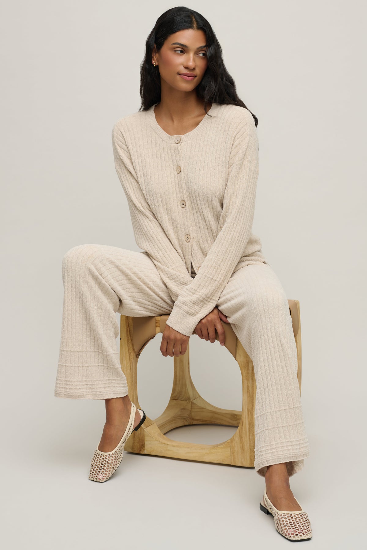 CozyChic Ultra Lite® Textured Rib Cardigan
