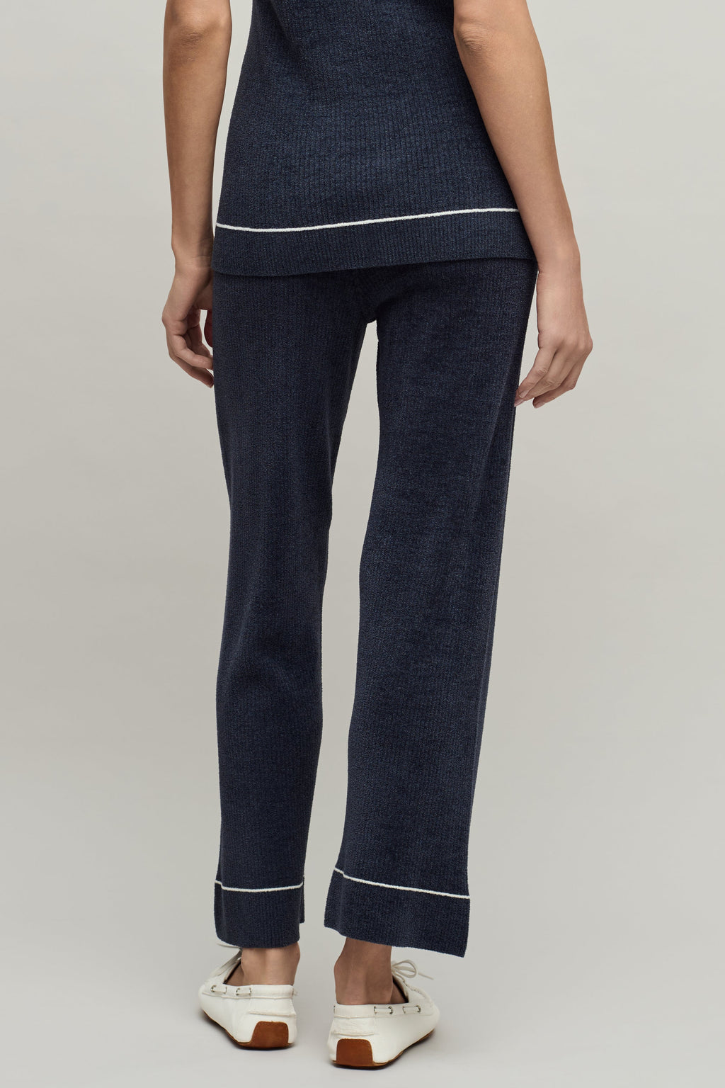 CozyChic Ultra Lite® Contrast Stripe Rib Ankle Pant
