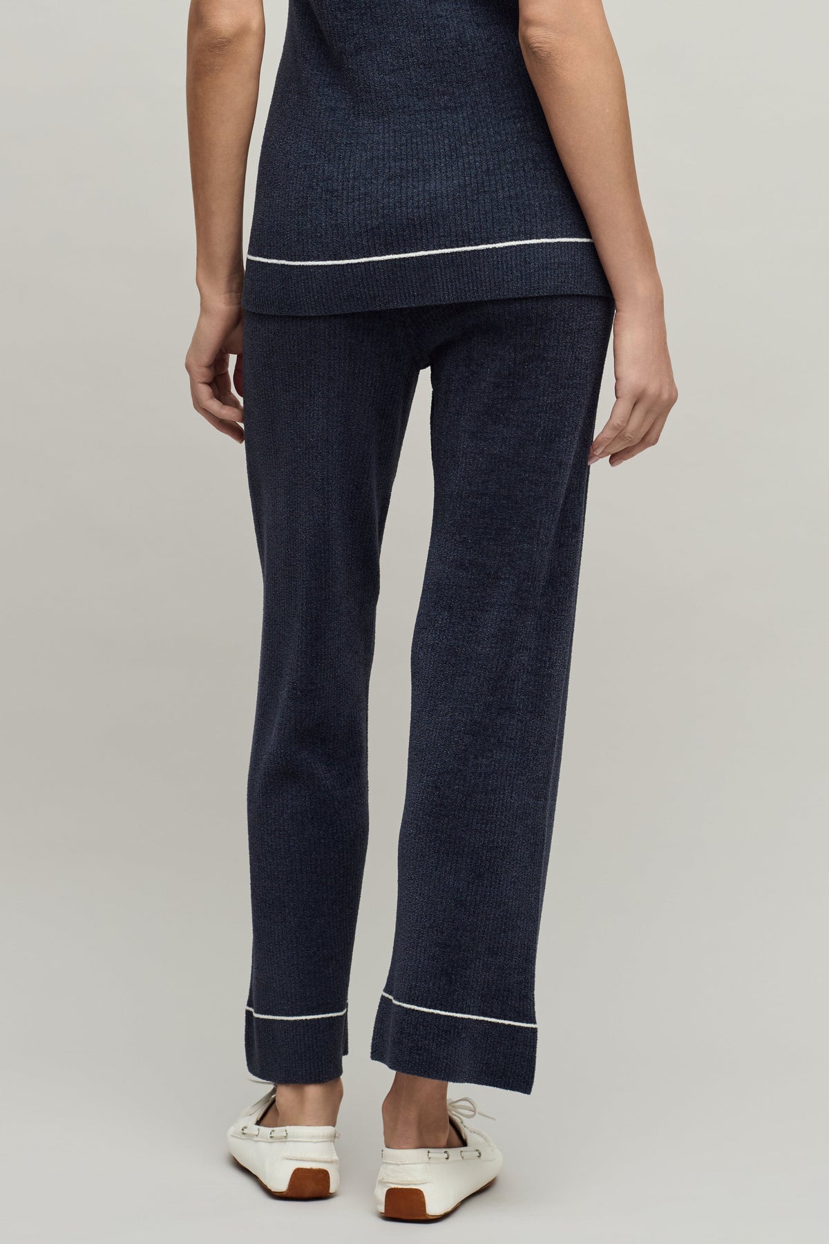 CozyChic Ultra Lite® Contrast Stripe Rib Ankle Pant