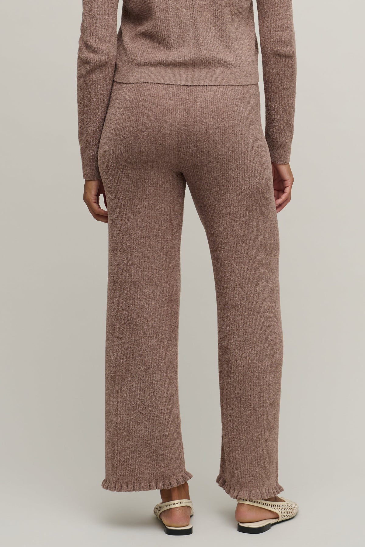 CozyChic Ultra Lite® Rib Ruffle Hem Ankle Pant