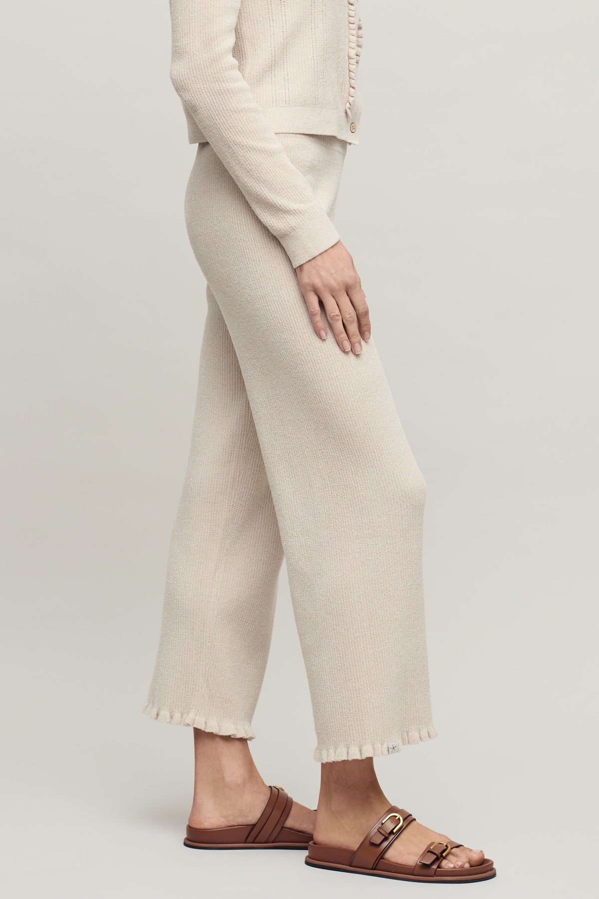 CozyChic Ultra Lite® Rib Ruffle Hem Ankle Pant