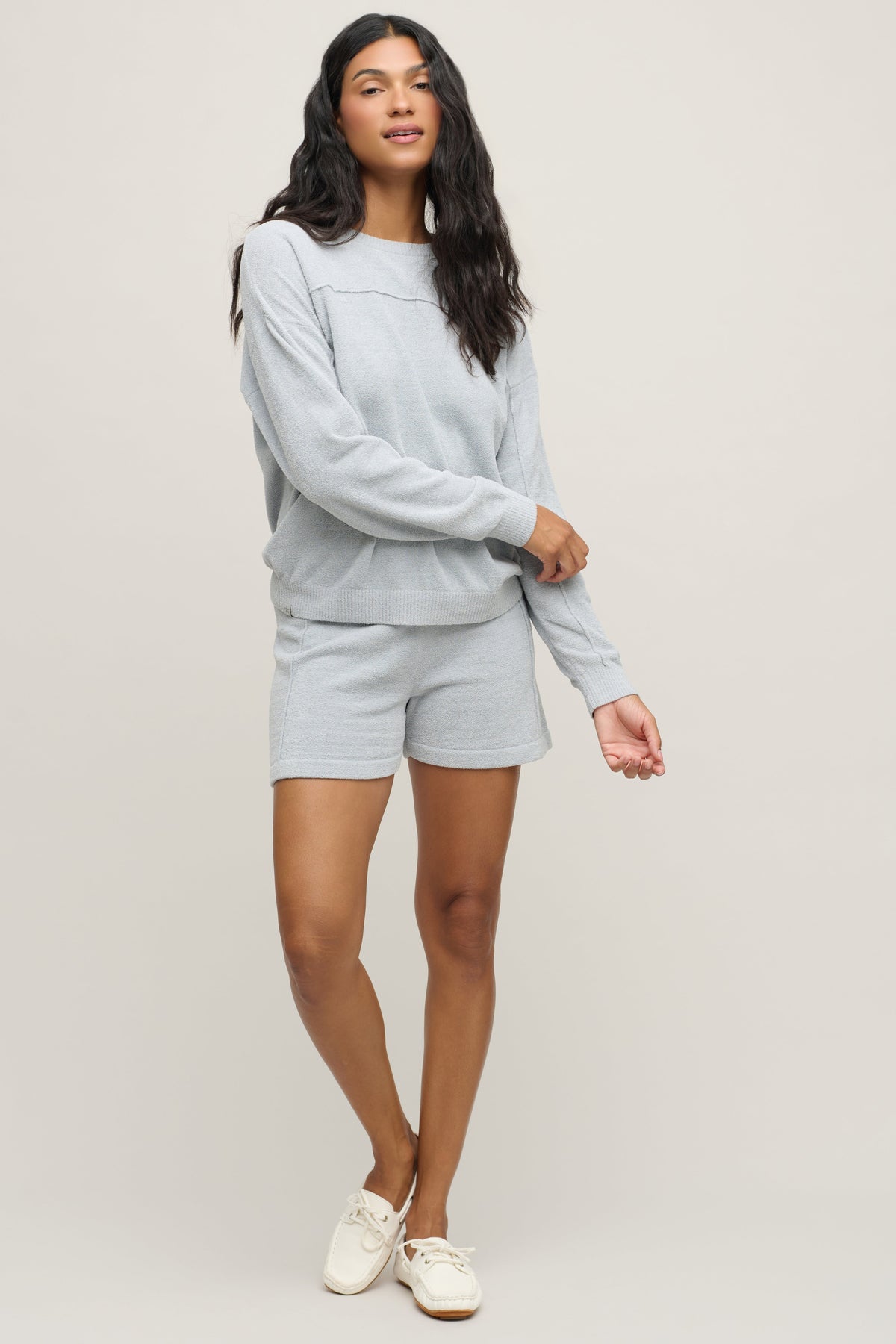 CozyChic Ultra Lite® Seamed Pullover and Short Set