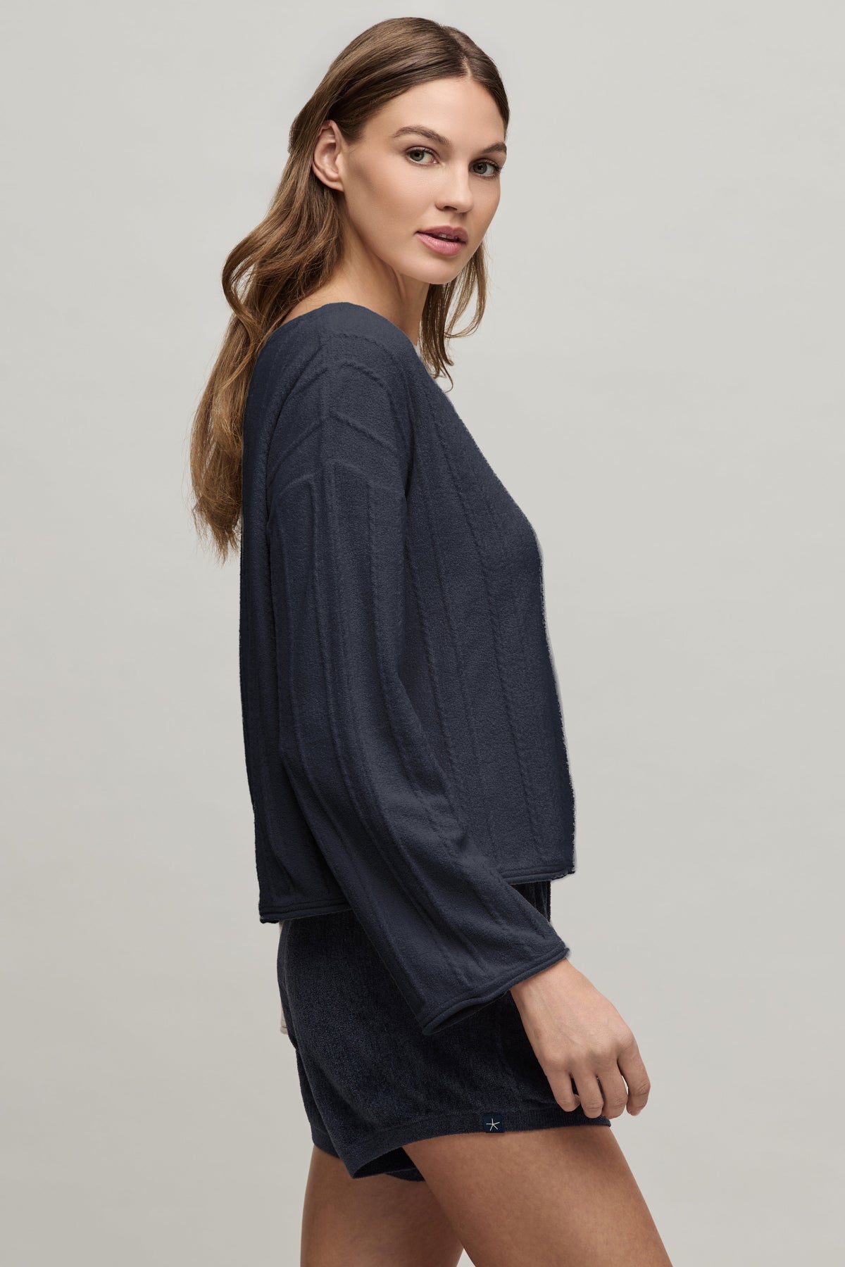 CozyChic Ultra Lite® Rope Stitch Boatneck Pullover