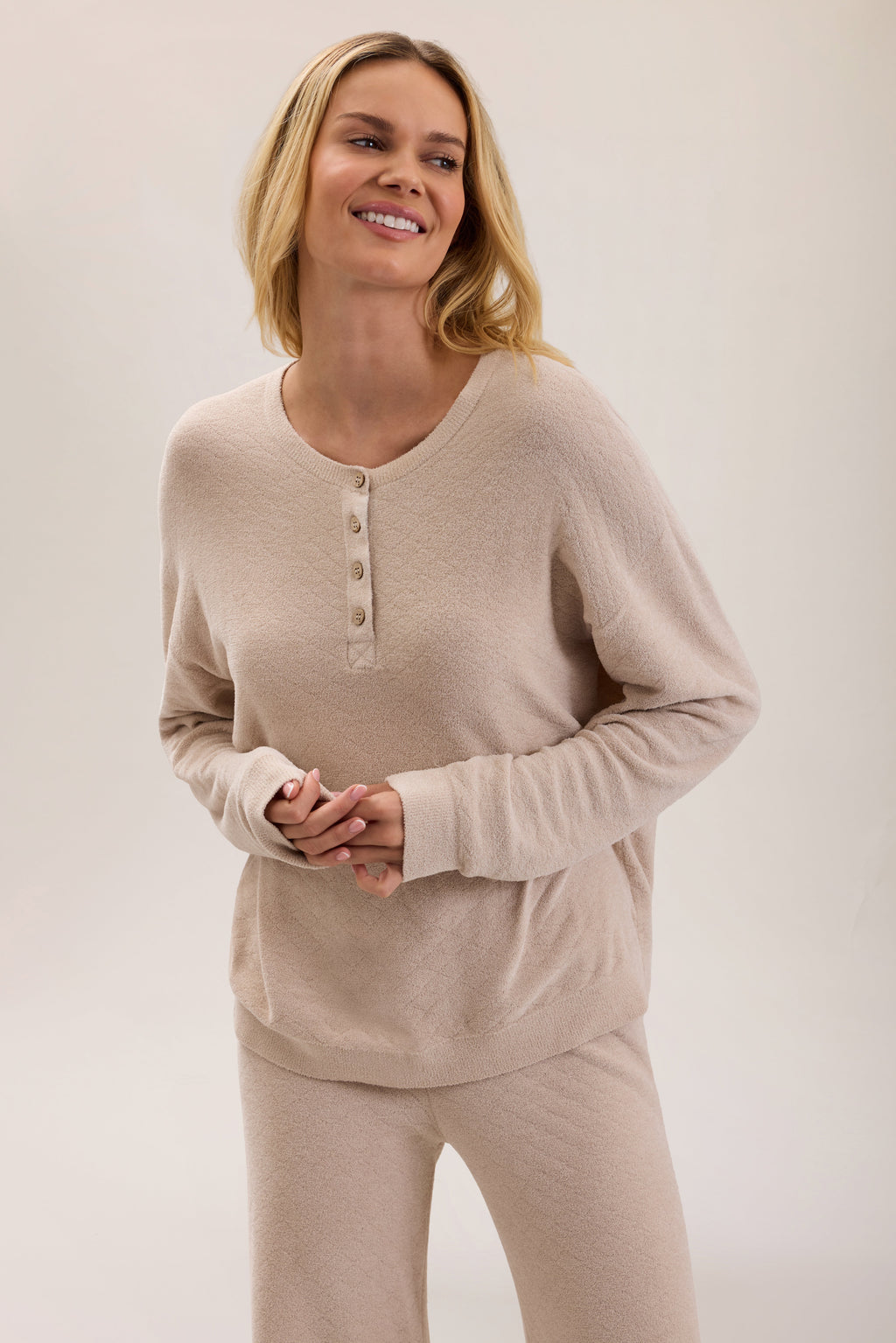 CozyChic Ultra Lite® Diamond Quilt Henley