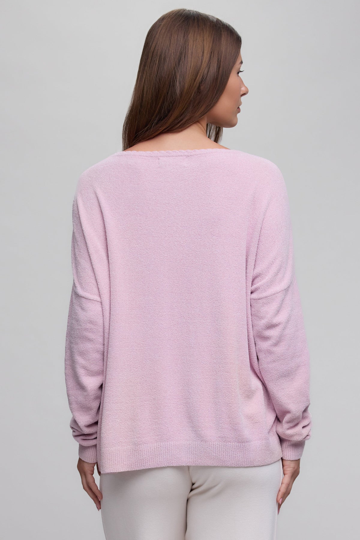 CozyChic Ultra Lite® Scallop Neck Slouchy Pullover