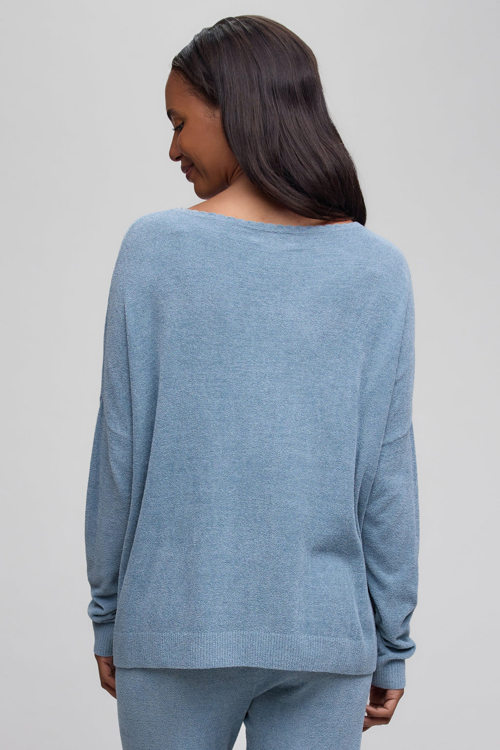 CozyChic Ultra Lite® Scallop Neck Slouchy Pullover