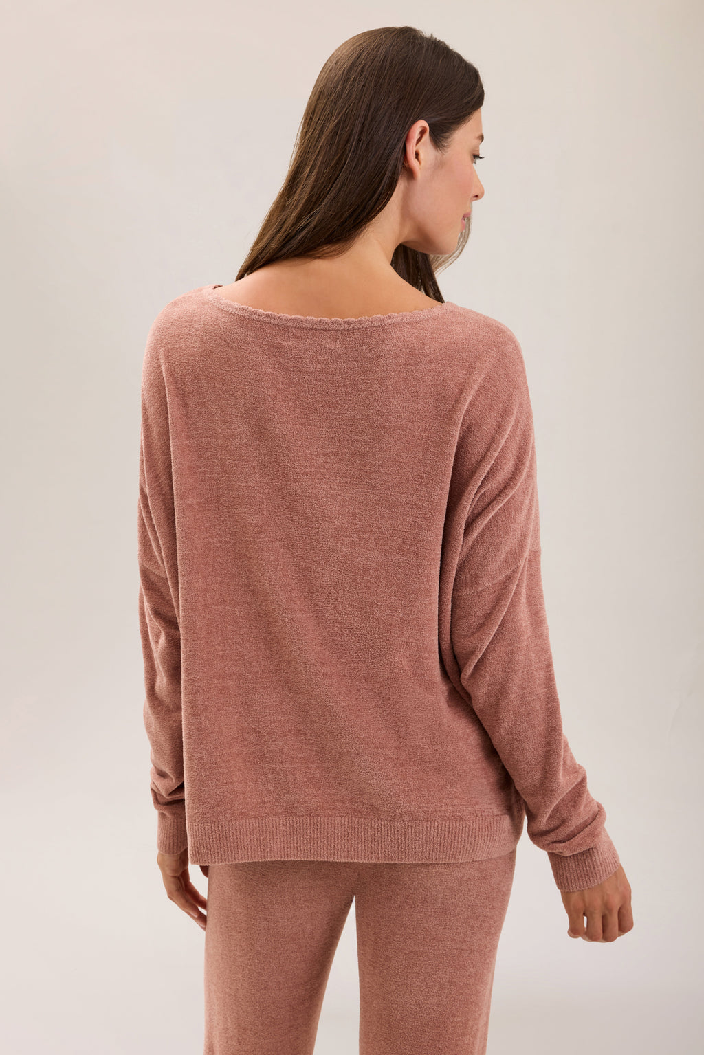 CozyChic Ultra Lite® Scallop Neck Slouchy Pullover