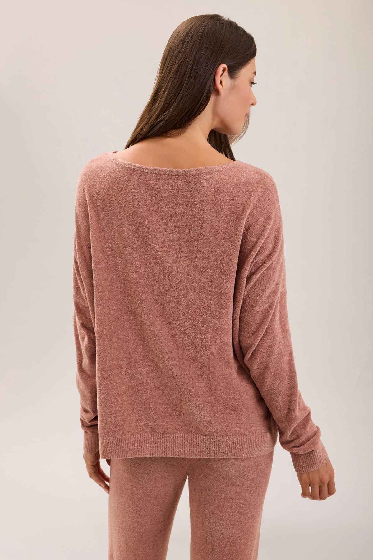 CozyChic Ultra Lite® Scallop Neck Slouchy Pullover