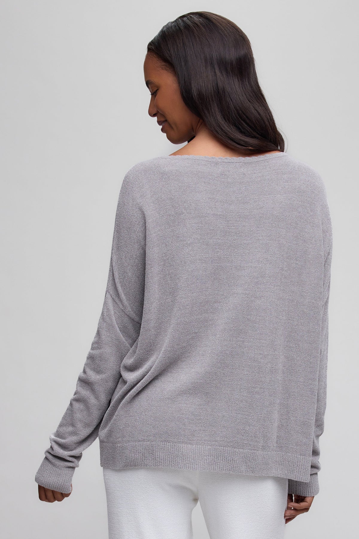 CozyChic Ultra Lite® Scallop Neck Slouchy Pullover