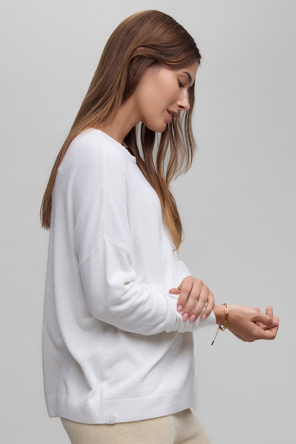 CozyChic Ultra Lite® Scallop Neck Slouchy Pullover