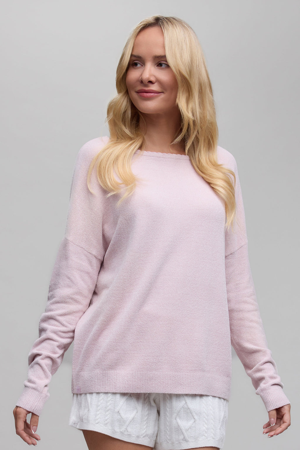 CozyChic Ultra Lite® Scallop Neck Slouchy Pullover