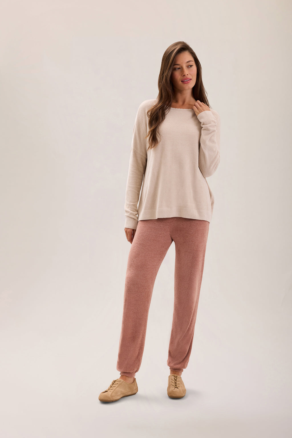CozyChic Ultra Lite® Scallop Neck Slouchy Pullover
