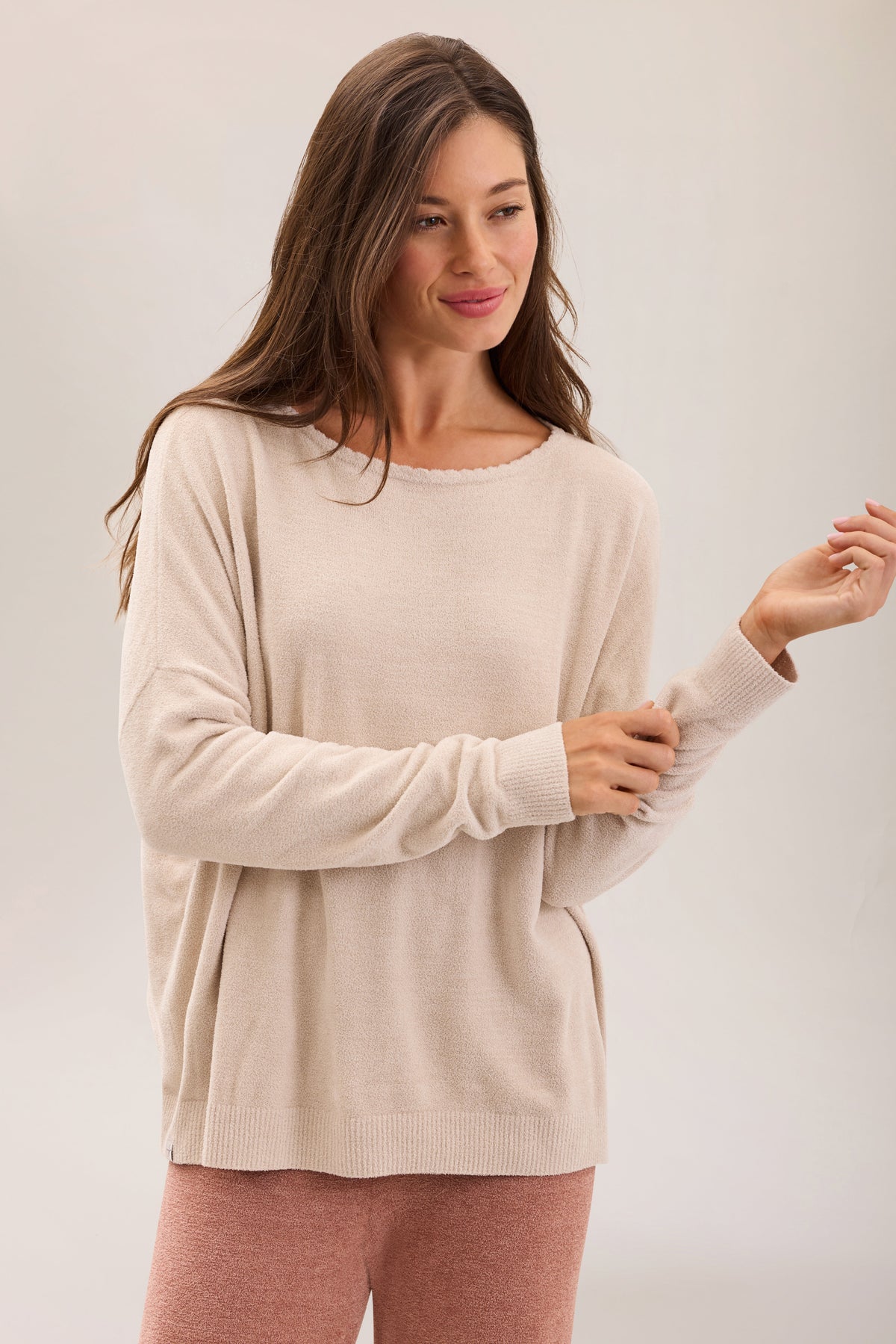 CozyChic Ultra Lite® Scallop Neck Slouchy Pullover