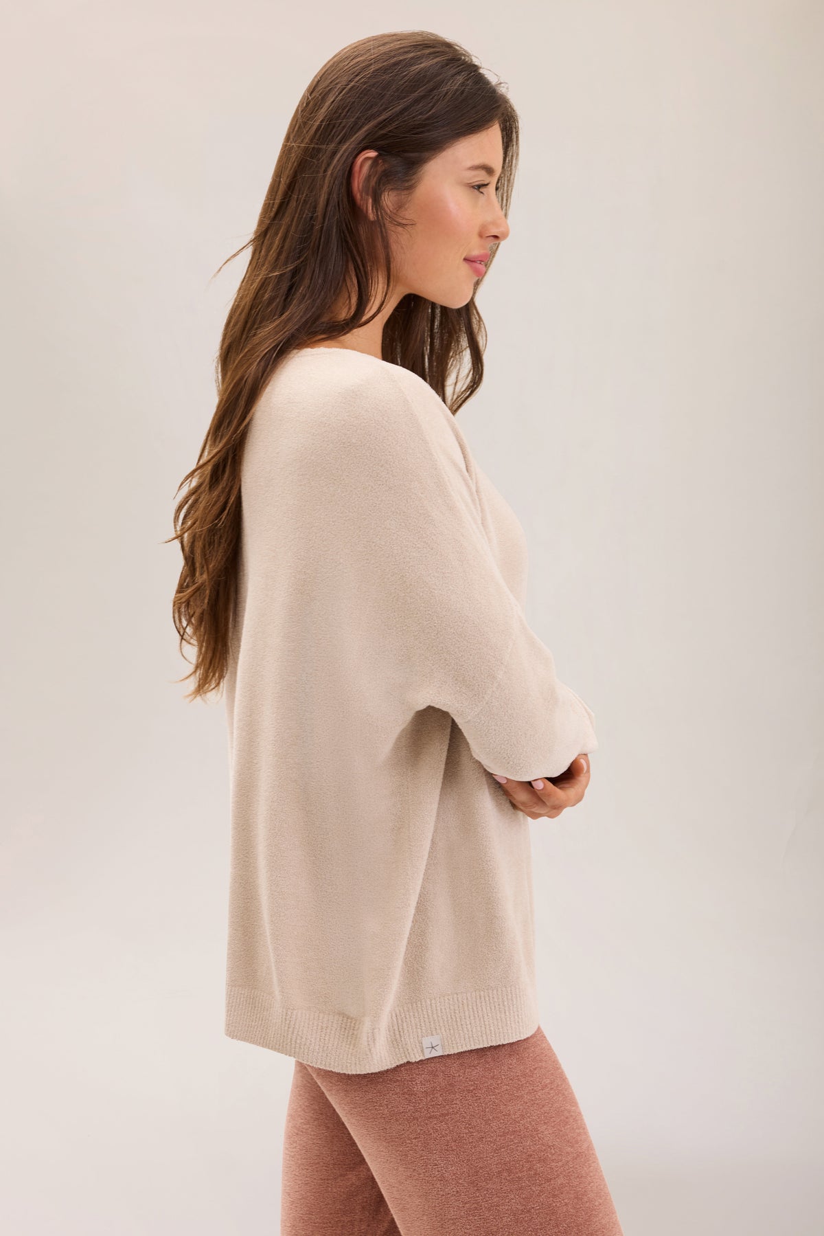 CozyChic Ultra Lite® Scallop Neck Slouchy Pullover