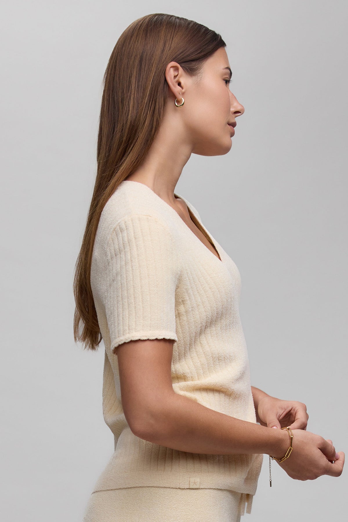 CozyChic Ultra Lite® Scallop Rib Short Sleeve