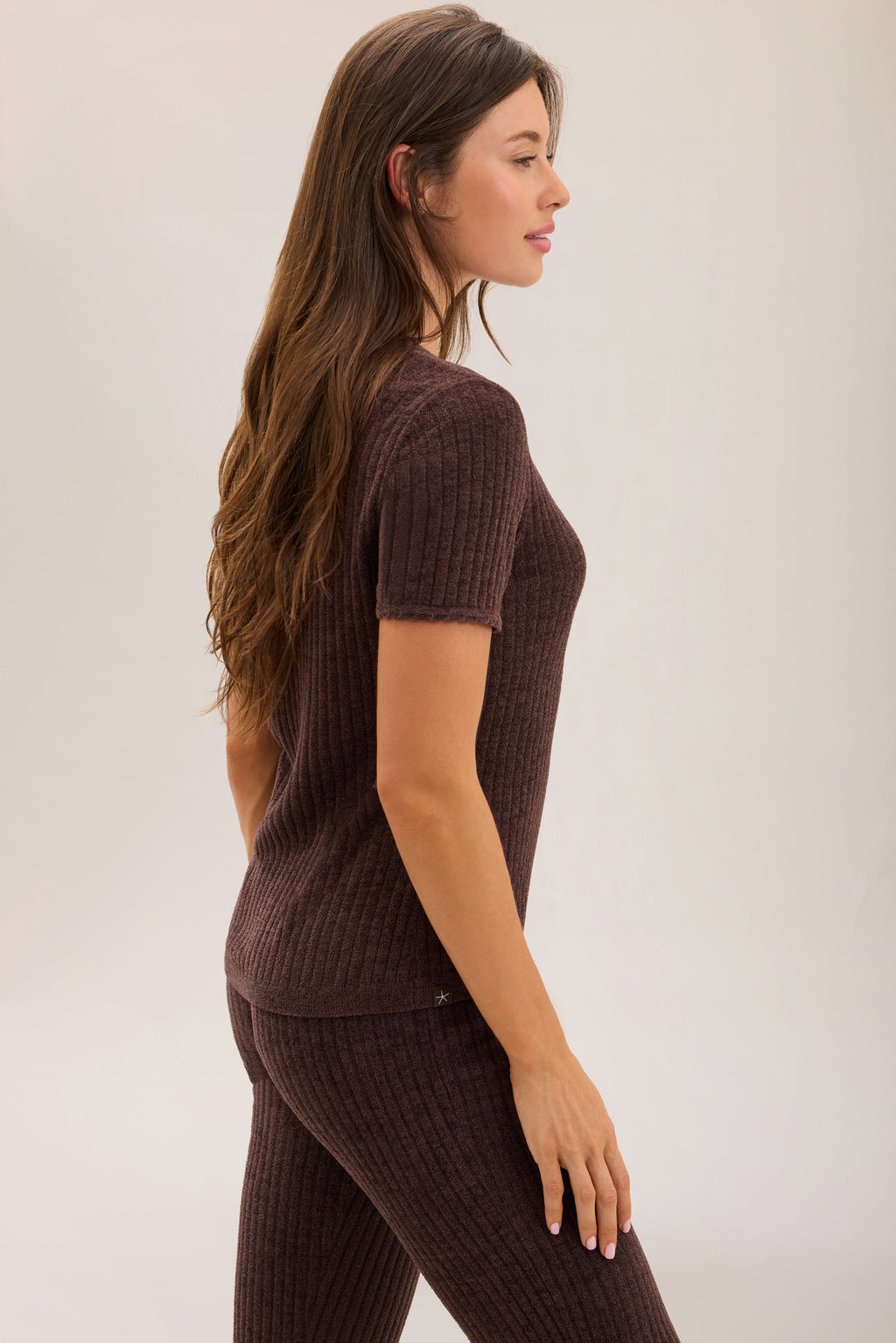 CozyChic Ultra Lite® Scallop Rib Short Sleeve
