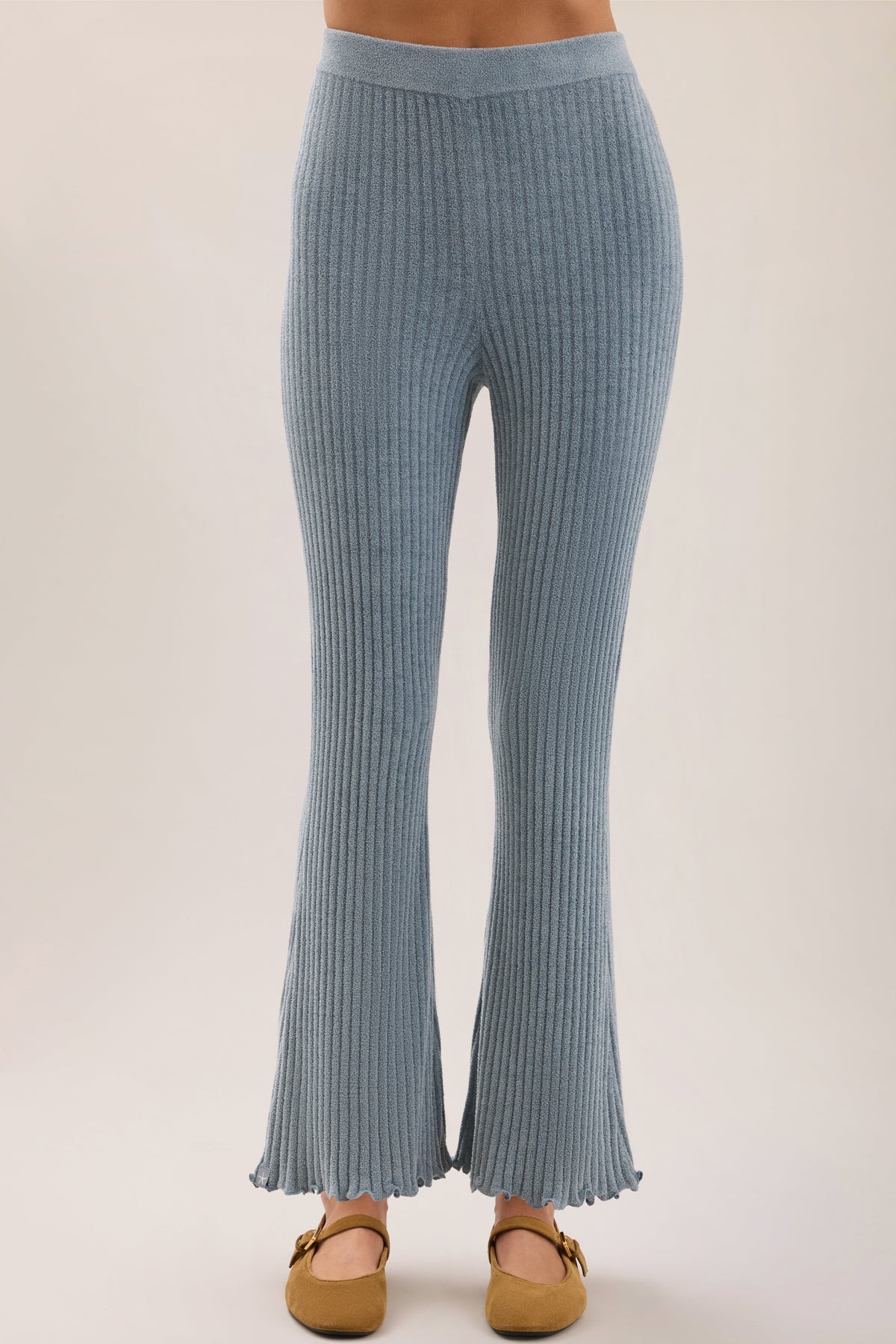 CozyChic Ultra Lite® Petal Edge Rib Kick Flare Ankle Pant
