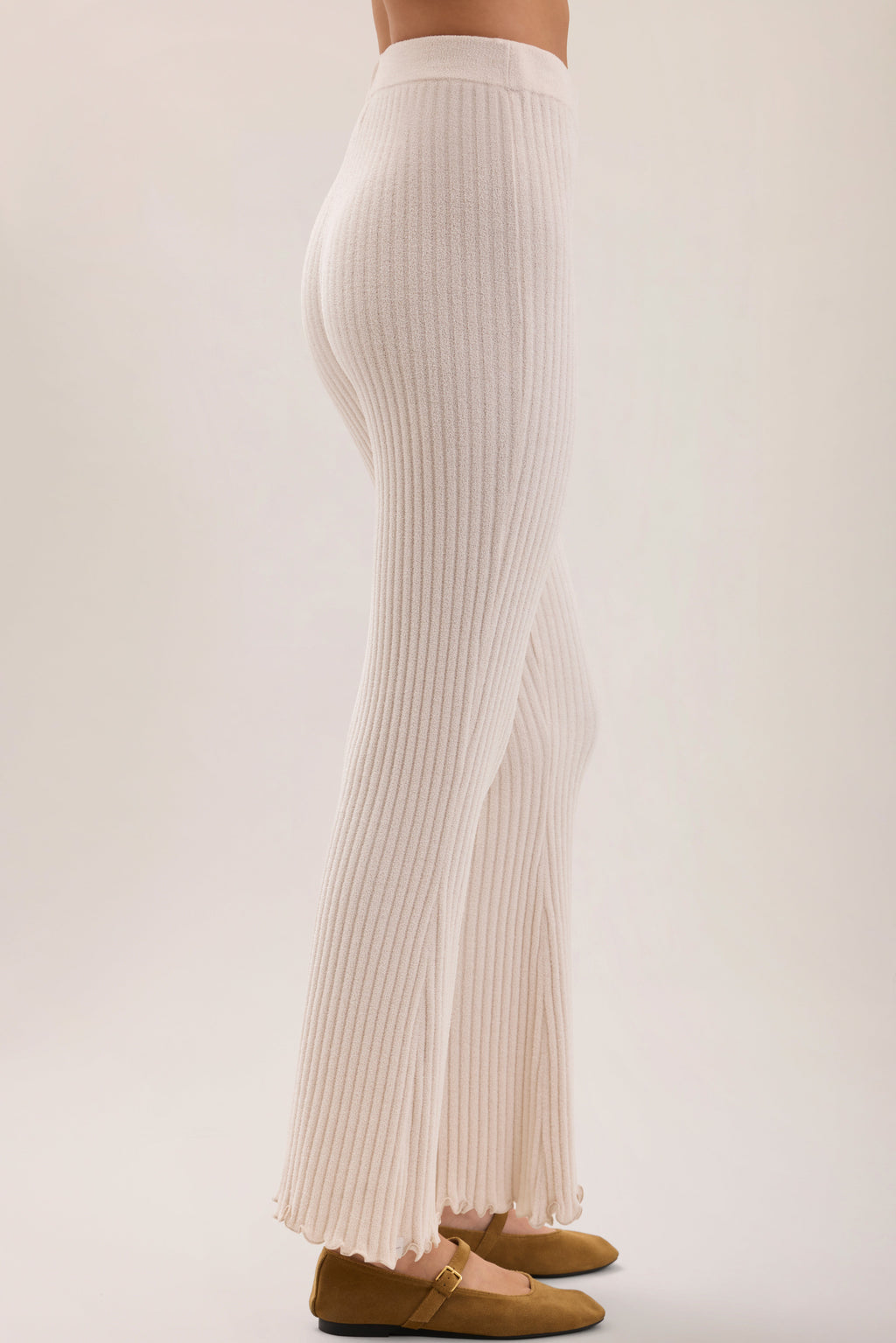 CozyChic Ultra Lite® Petal Edge Rib Kick Flare Ankle Pant