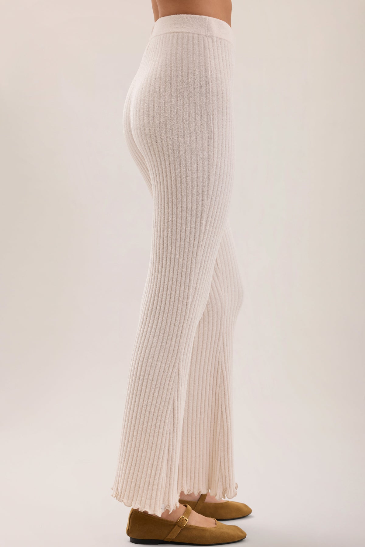 CozyChic Ultra Lite® Petal Edge Rib Kick Flare Ankle Pant