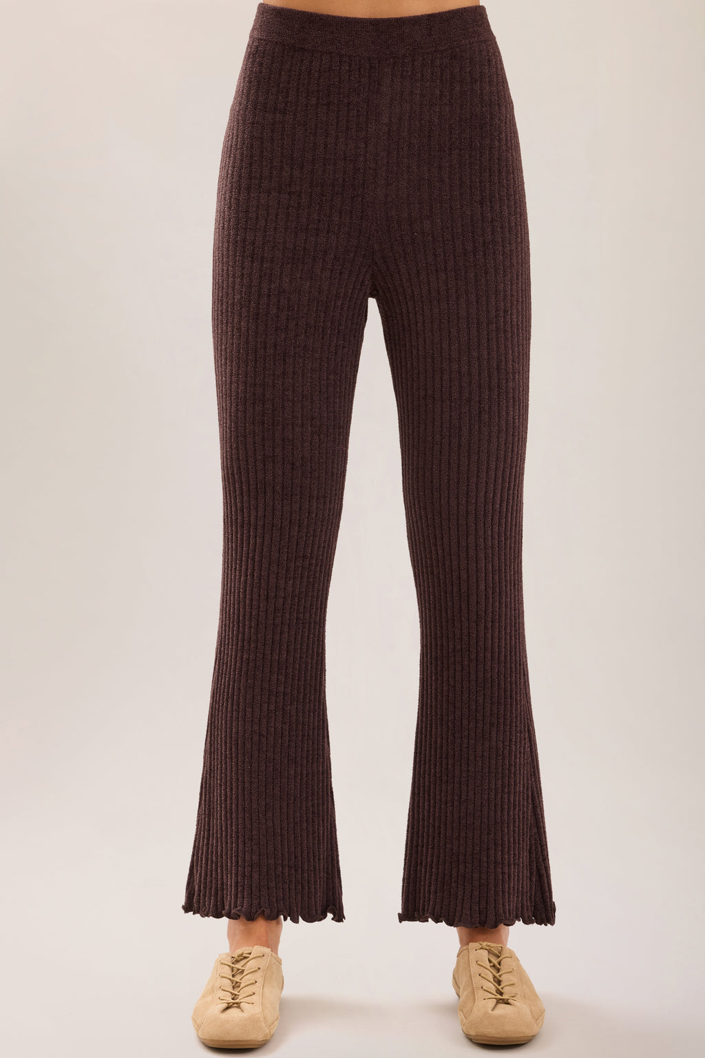 CozyChic Ultra Lite® Petal Edge Rib Kick Flare Ankle Pant