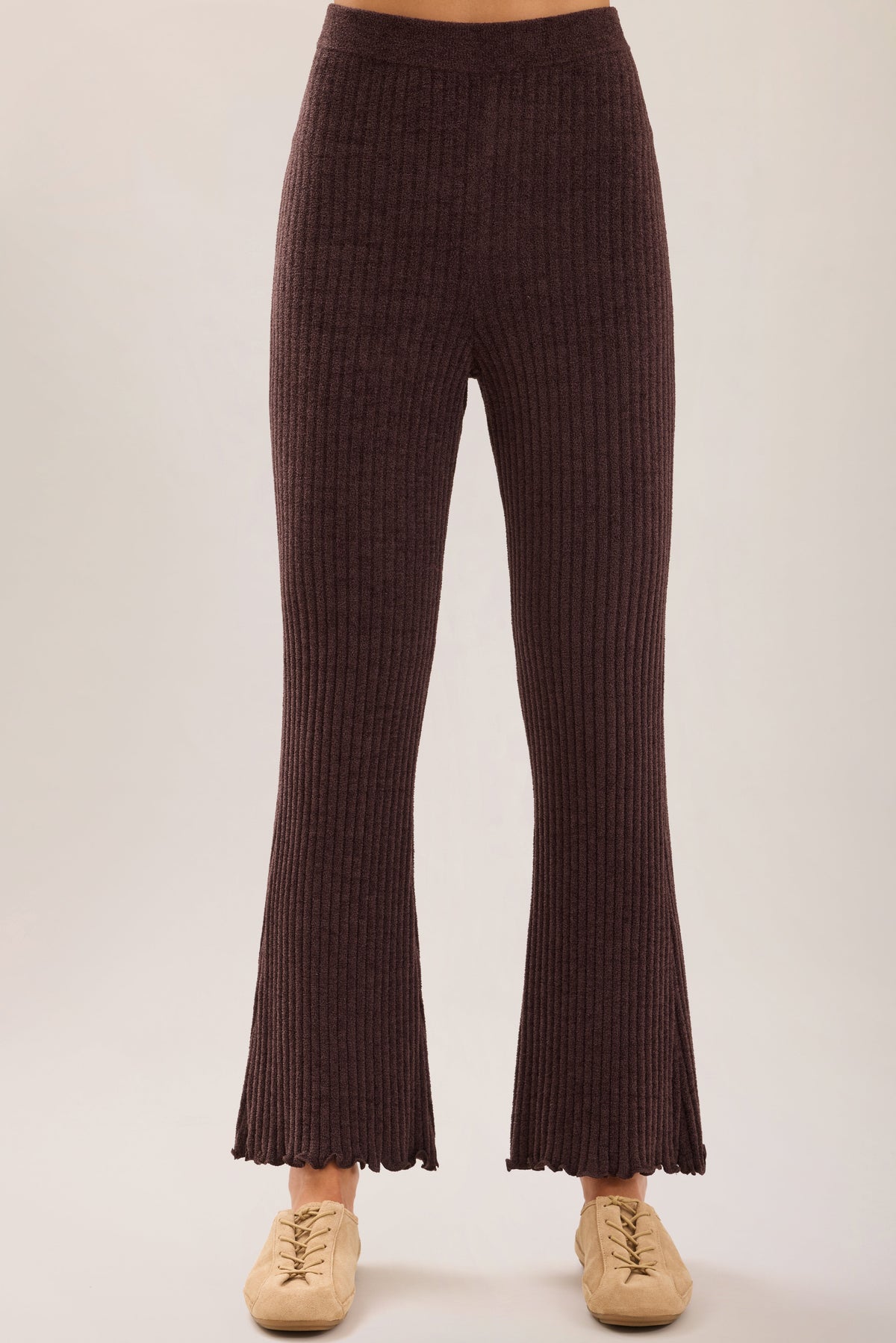 CozyChic Ultra Lite® Petal Edge Rib Kick Flare Ankle Pant